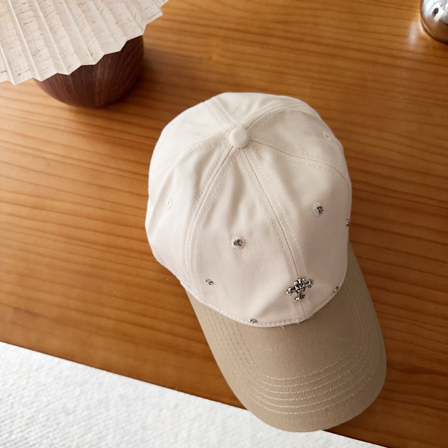 Chrome Hearts 克罗心💓早春韩版时尚复古做旧破洞帽子磨损设计百搭棒球帽鸭舌帽