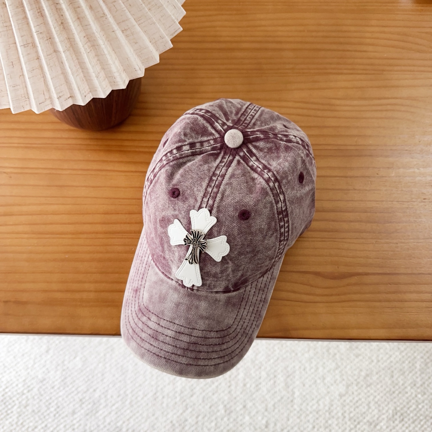 Chrome Hearts 克罗心💓早秋韩版时尚复古洗水棒球帽🧢鸭舌帽