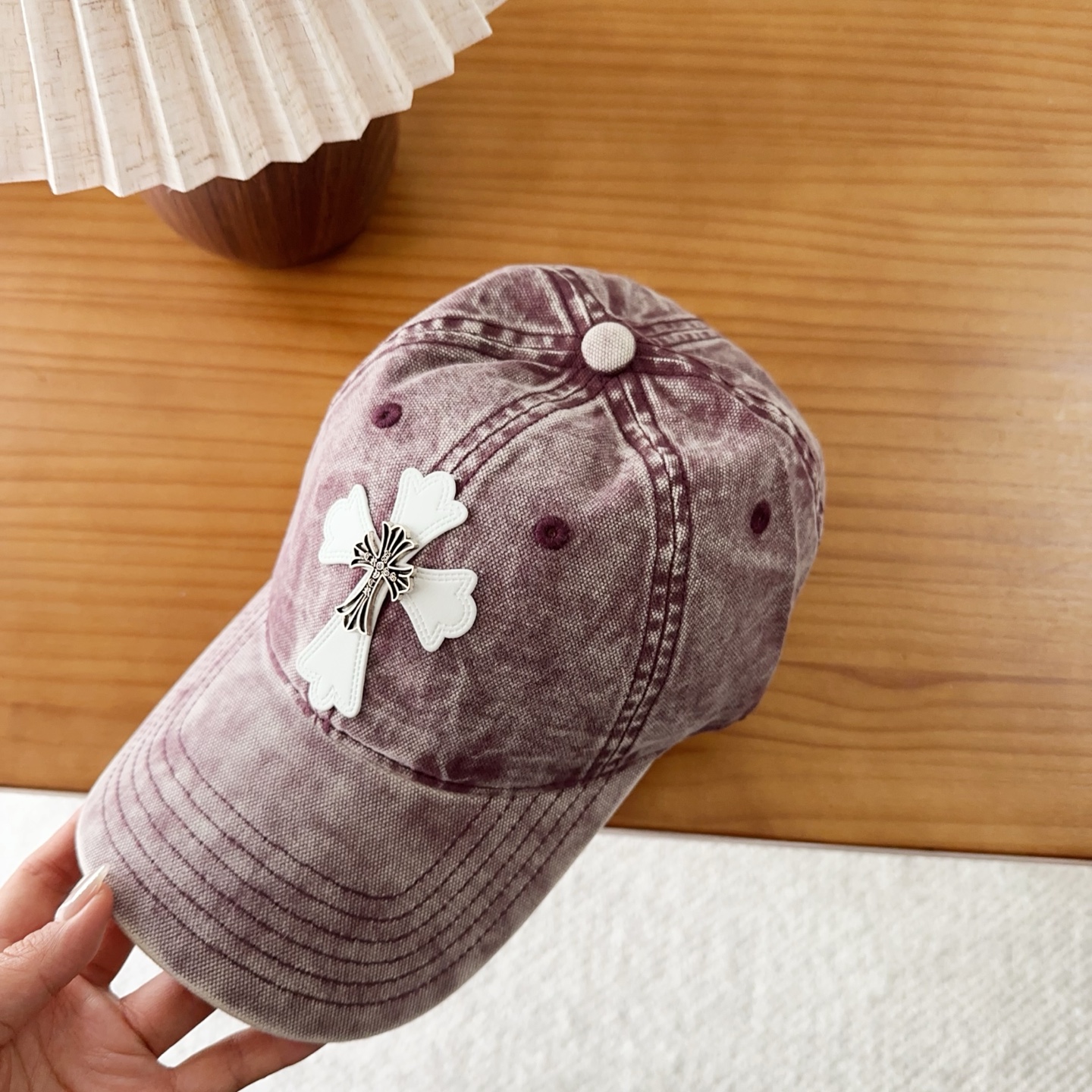 Chrome Hearts 克罗心💓早秋韩版时尚复古洗水棒球帽🧢鸭舌帽