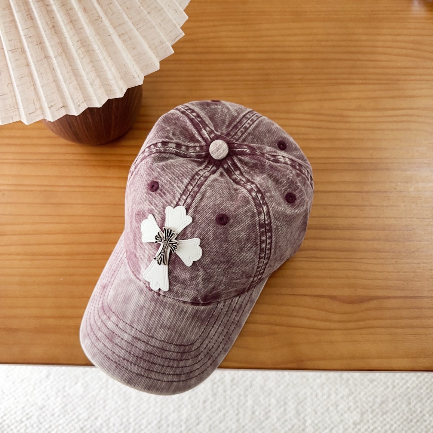 Chrome Hearts 克罗心💓早秋韩版时尚复古洗水棒球帽🧢鸭舌帽