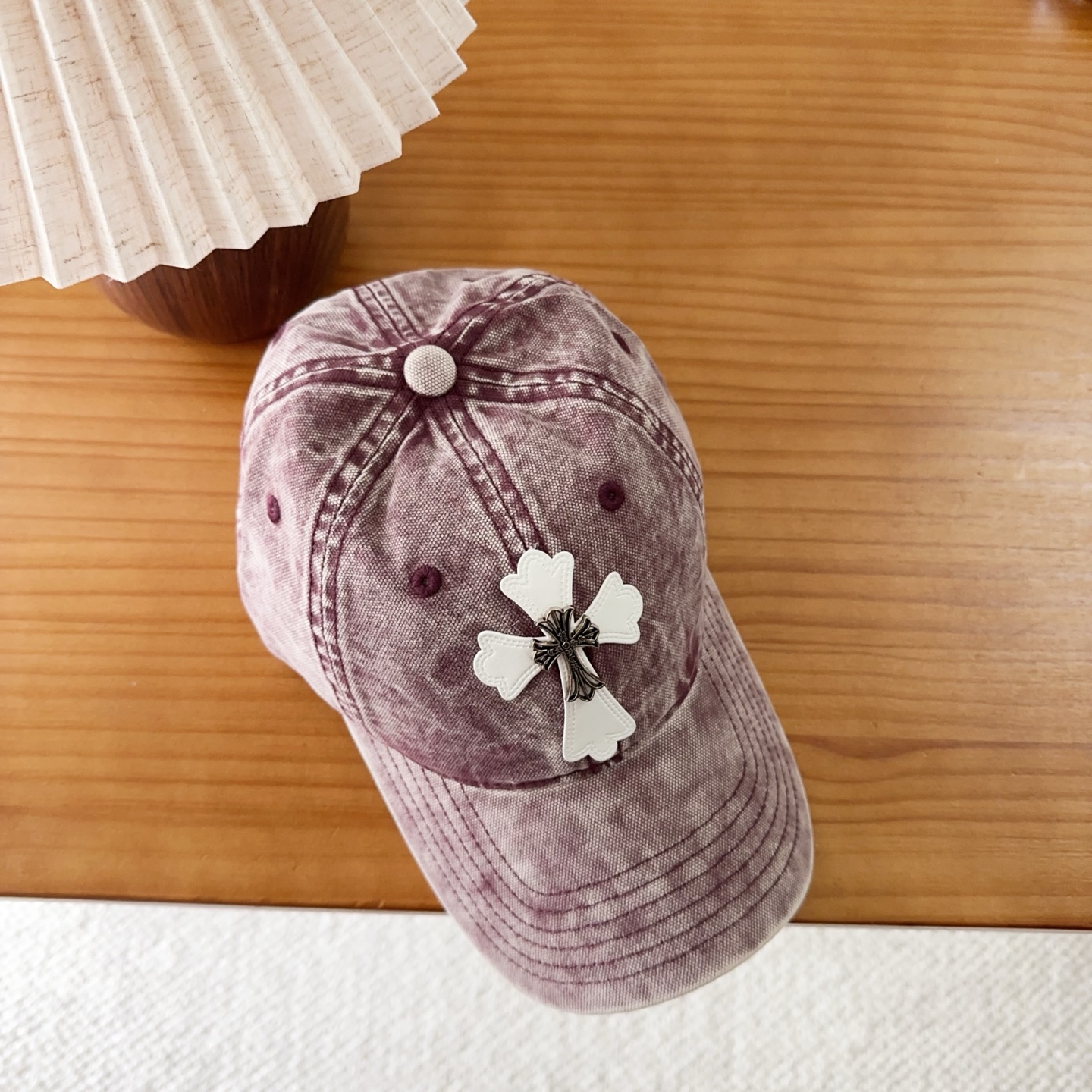 Chrome Hearts 克罗心💓早秋韩版时尚复古洗水棒球帽🧢鸭舌帽