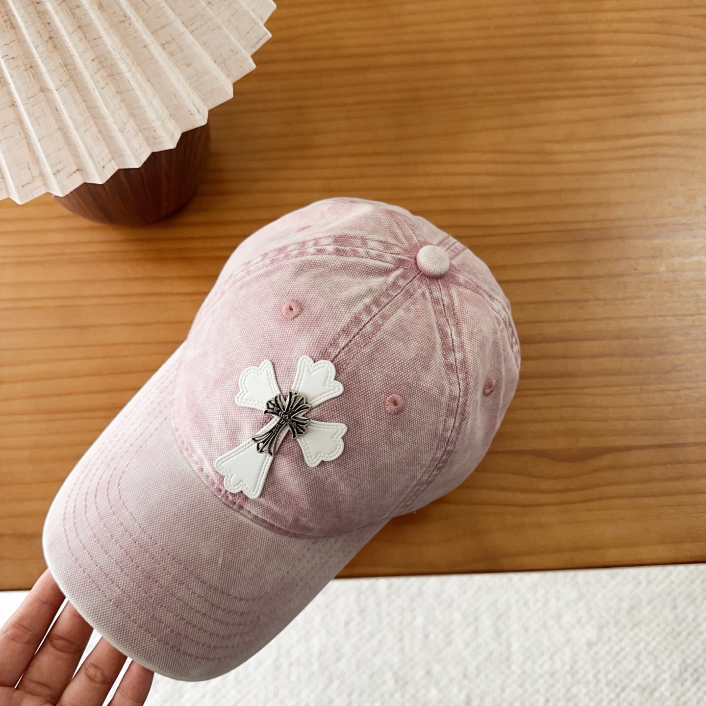 Chrome Hearts 克罗心💓早秋韩版时尚复古洗水棒球帽🧢鸭舌帽