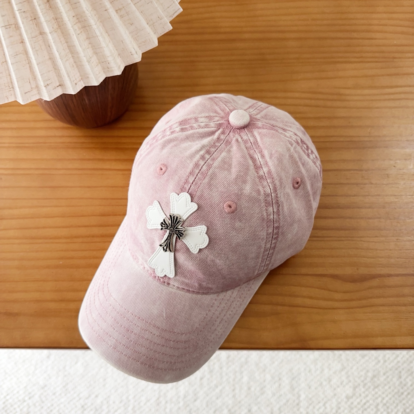 Chrome Hearts 克罗心💓早秋韩版时尚复古洗水棒球帽🧢鸭舌帽