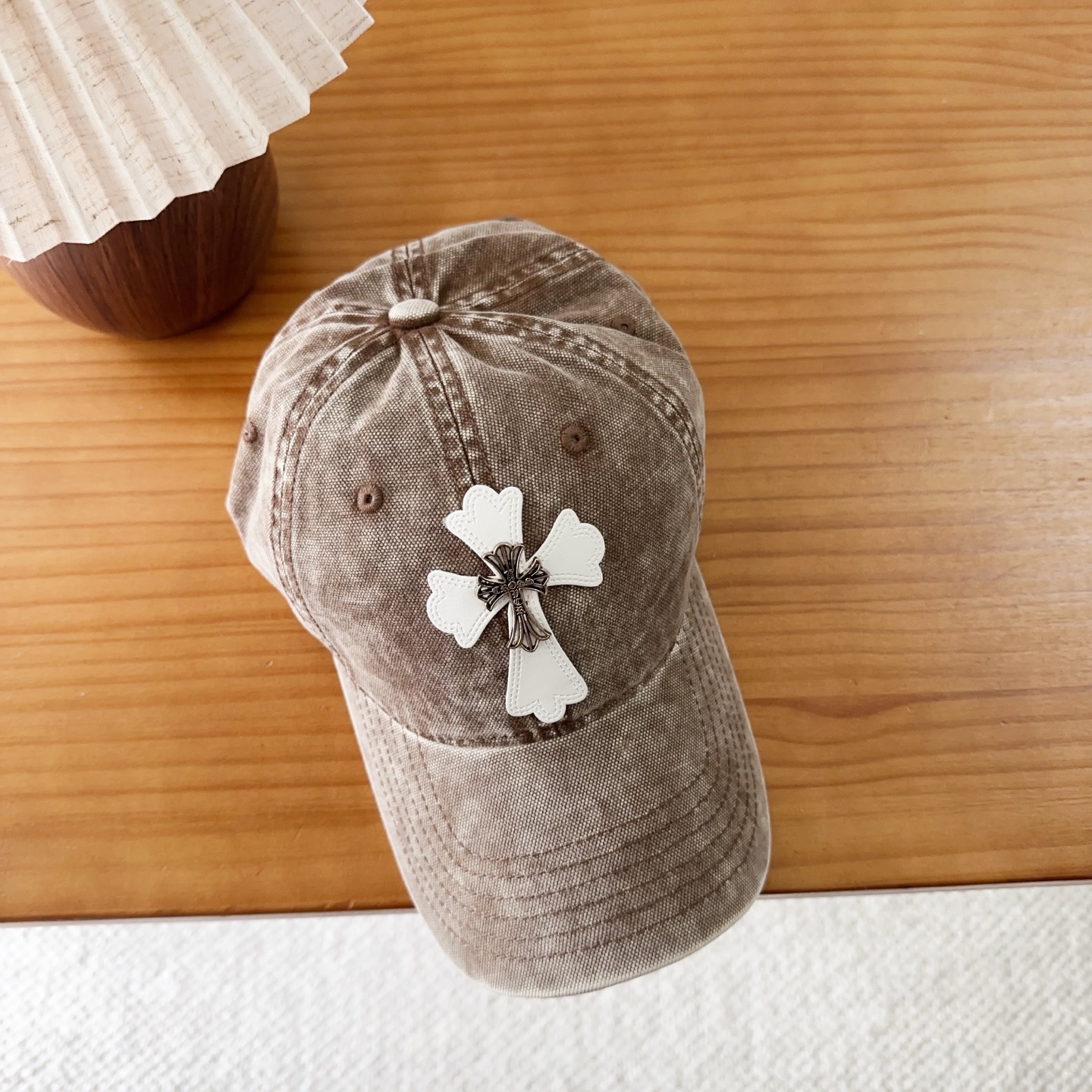 Chrome Hearts 克罗心💓早秋韩版时尚复古洗水棒球帽🧢鸭舌帽