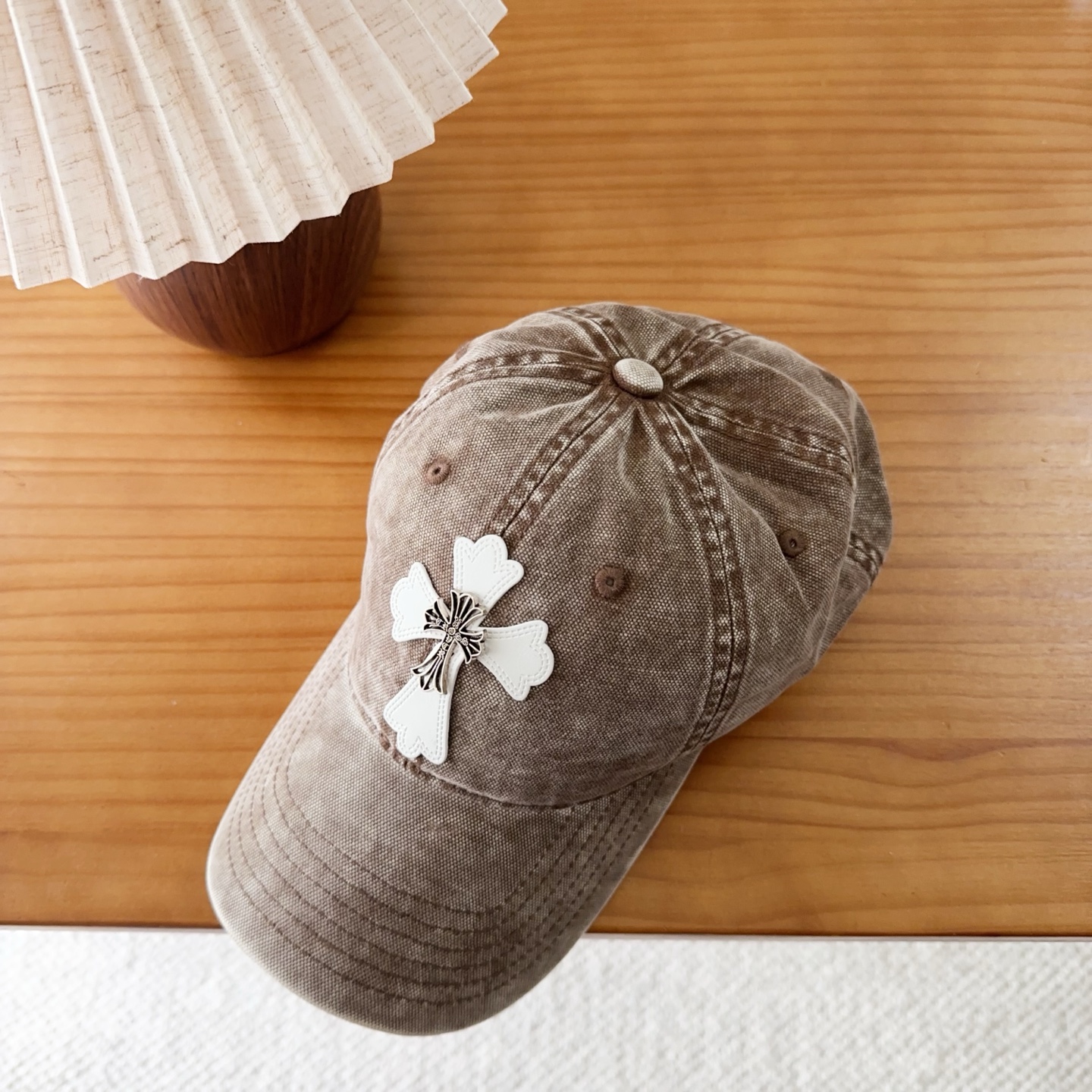 Chrome Hearts 克罗心💓早秋韩版时尚复古洗水棒球帽🧢鸭舌帽