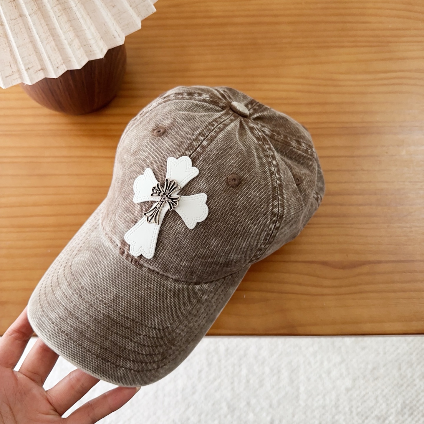 Chrome Hearts 克罗心💓早秋韩版时尚复古洗水棒球帽🧢鸭舌帽