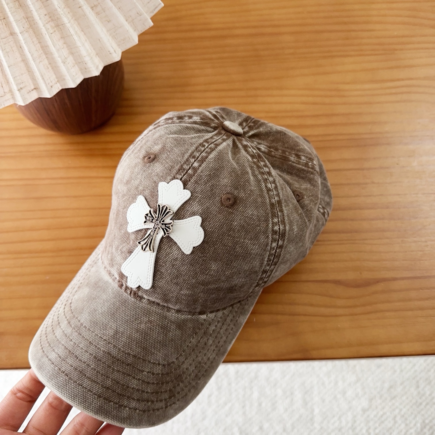 Chrome Hearts 克罗心💓早秋韩版时尚复古洗水棒球帽🧢鸭舌帽