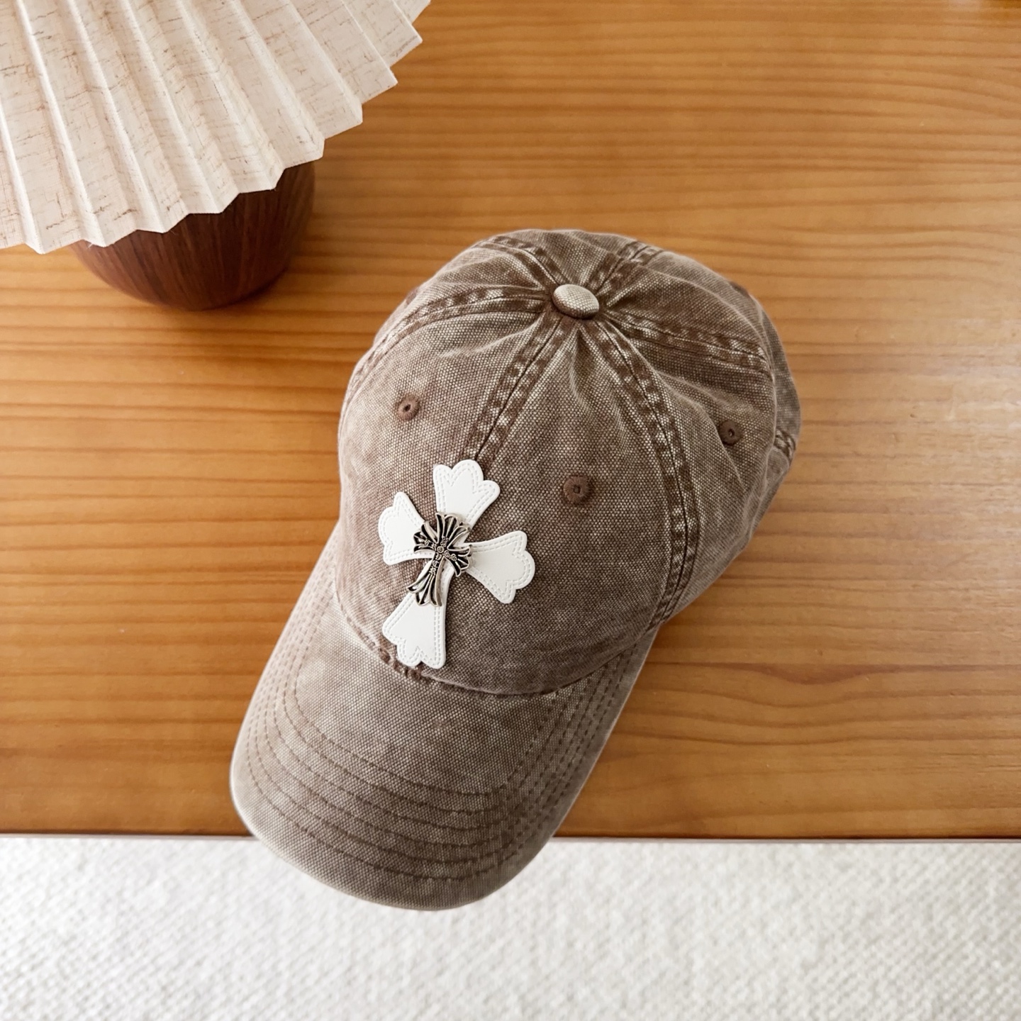 Chrome Hearts 克罗心💓早秋韩版时尚复古洗水棒球帽🧢鸭舌帽