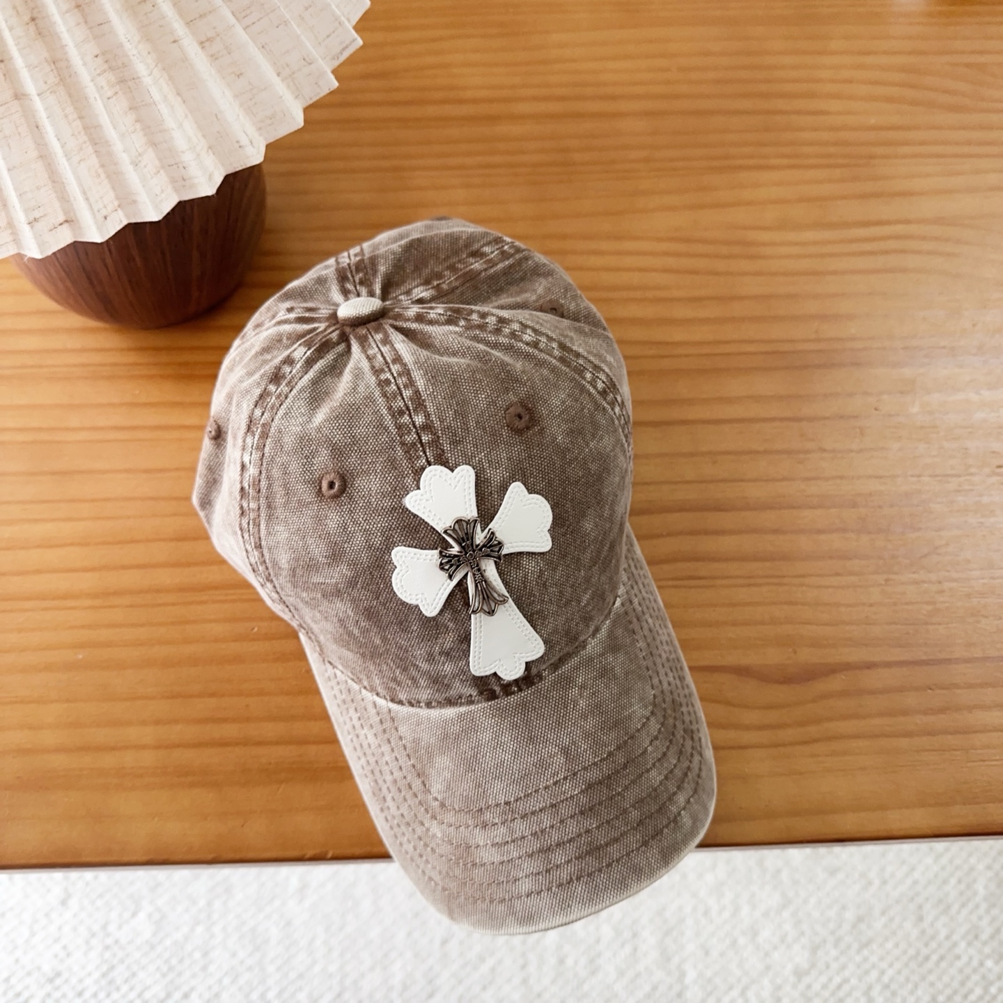 Chrome Hearts 克罗心💓早秋韩版时尚复古洗水棒球帽🧢鸭舌帽