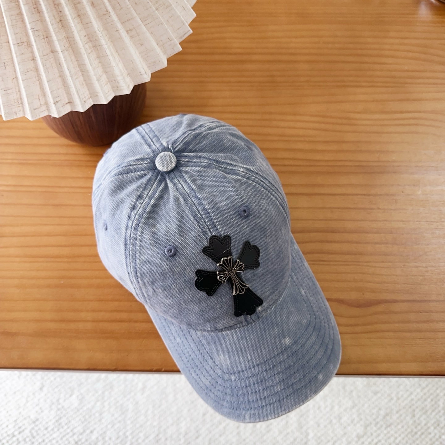 Chrome Hearts 克罗心💓早秋韩版时尚复古洗水棒球帽🧢鸭舌帽