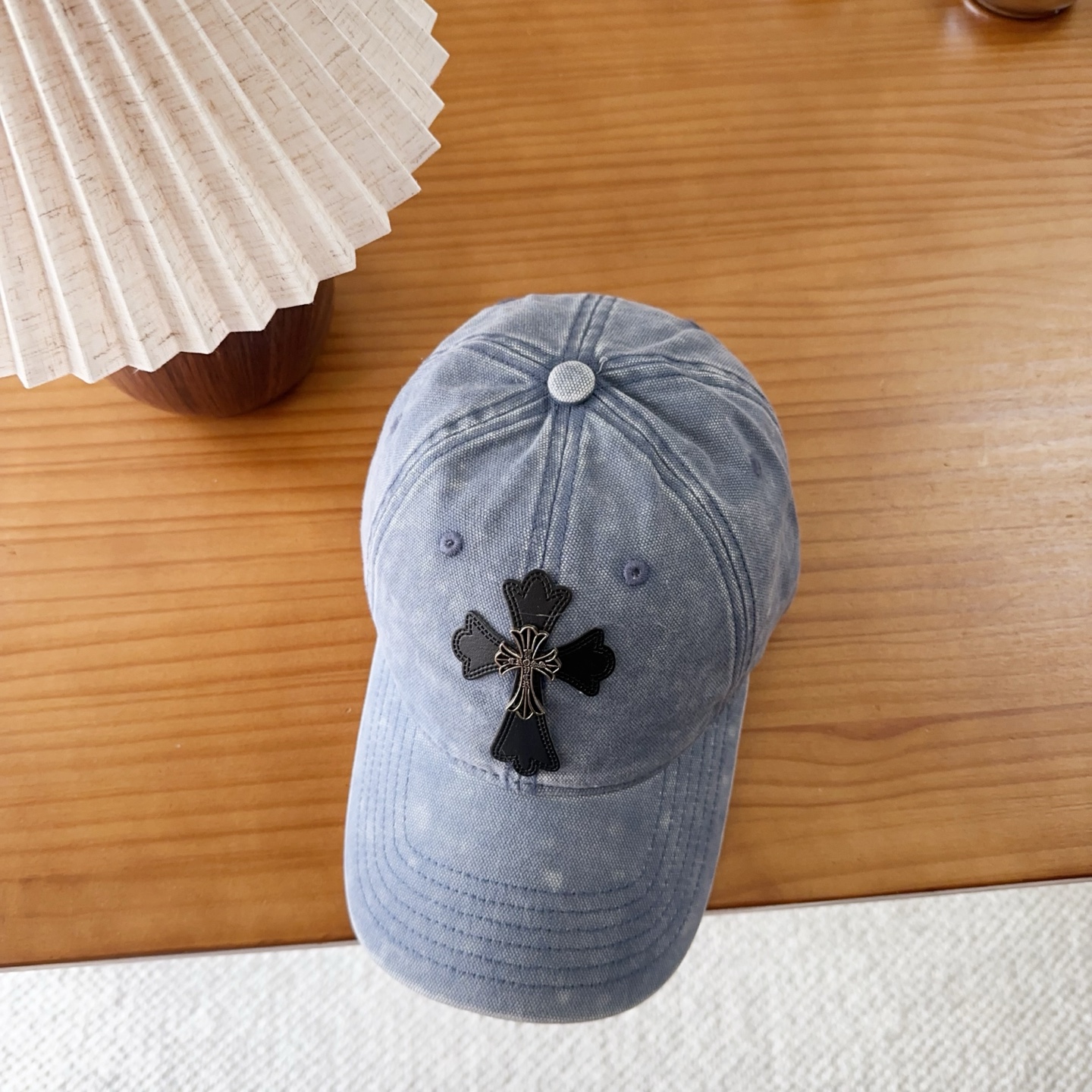 Chrome Hearts 克罗心💓早秋韩版时尚复古洗水棒球帽🧢鸭舌帽
