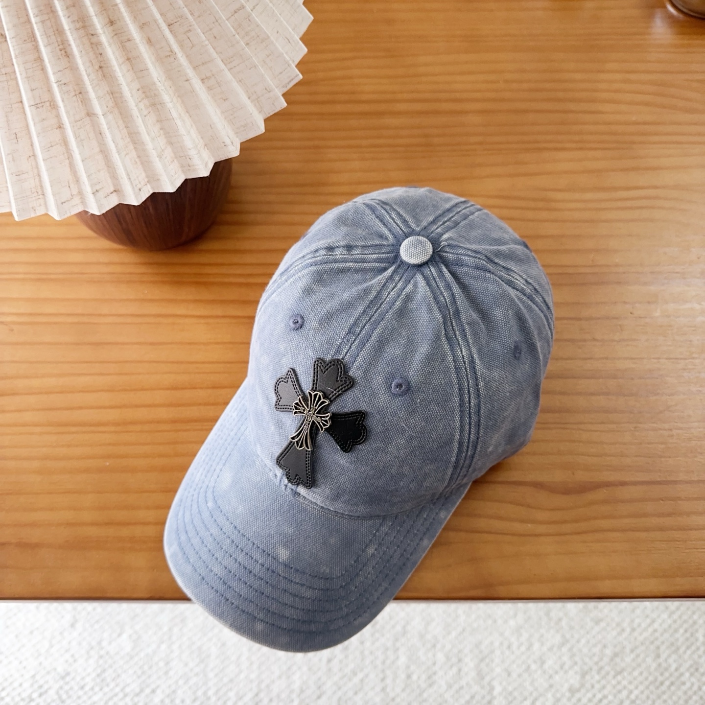 Chrome Hearts 克罗心💓早秋韩版时尚复古洗水棒球帽🧢鸭舌帽