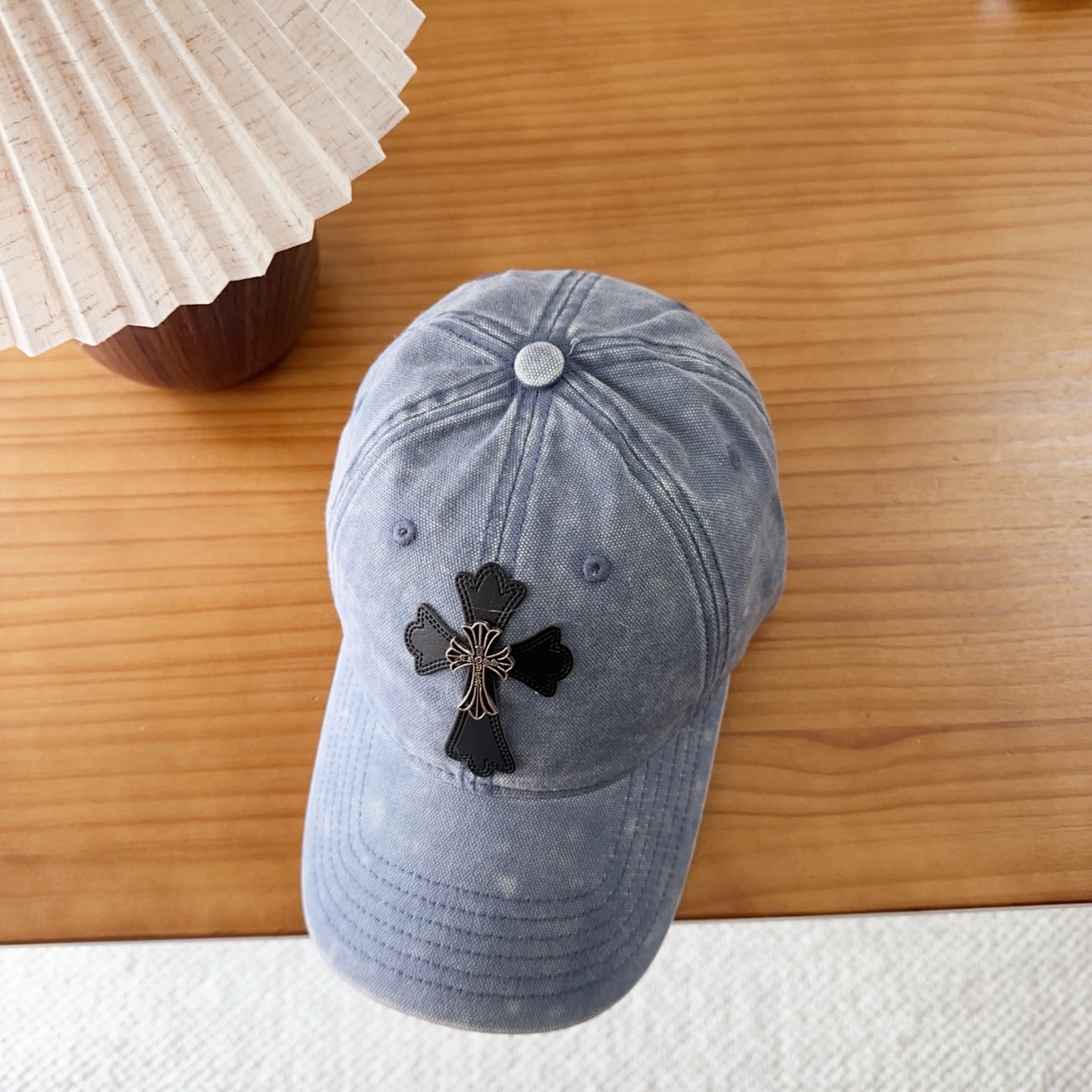 Chrome Hearts 克罗心💓早秋韩版时尚复古洗水棒球帽🧢鸭舌帽