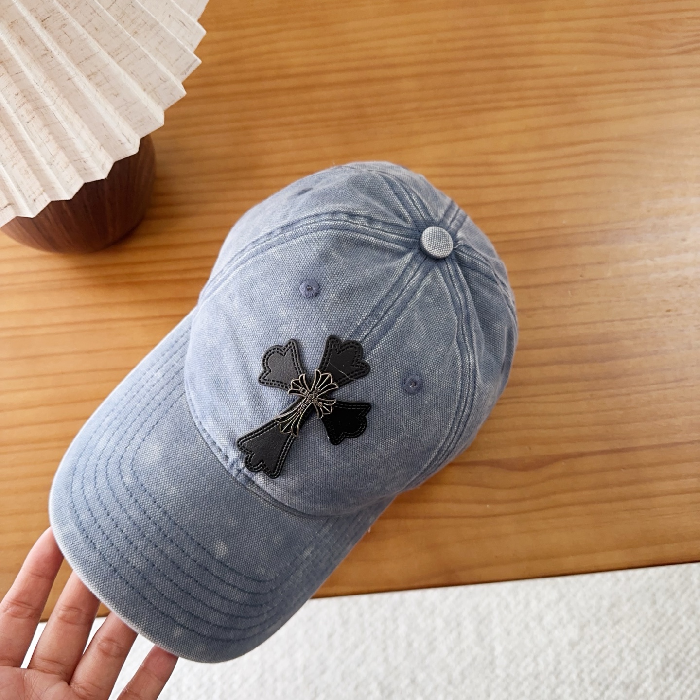 Chrome Hearts 克罗心💓早秋韩版时尚复古洗水棒球帽🧢鸭舌帽