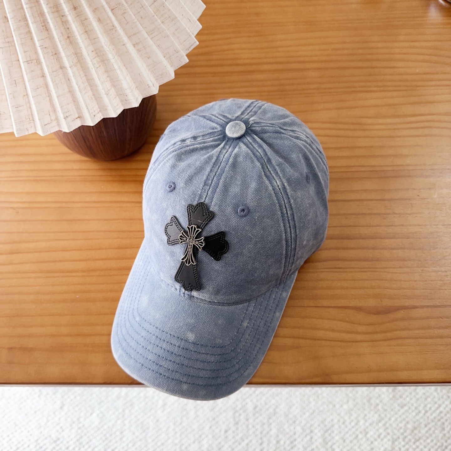 Chrome Hearts 克罗心💓早秋韩版时尚复古洗水棒球帽🧢鸭舌帽