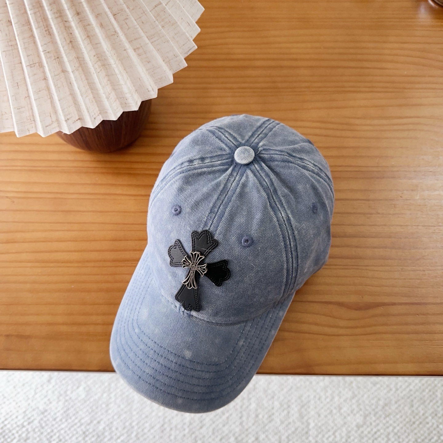 Chrome Hearts 克罗心💓早秋韩版时尚复古洗水棒球帽🧢鸭舌帽