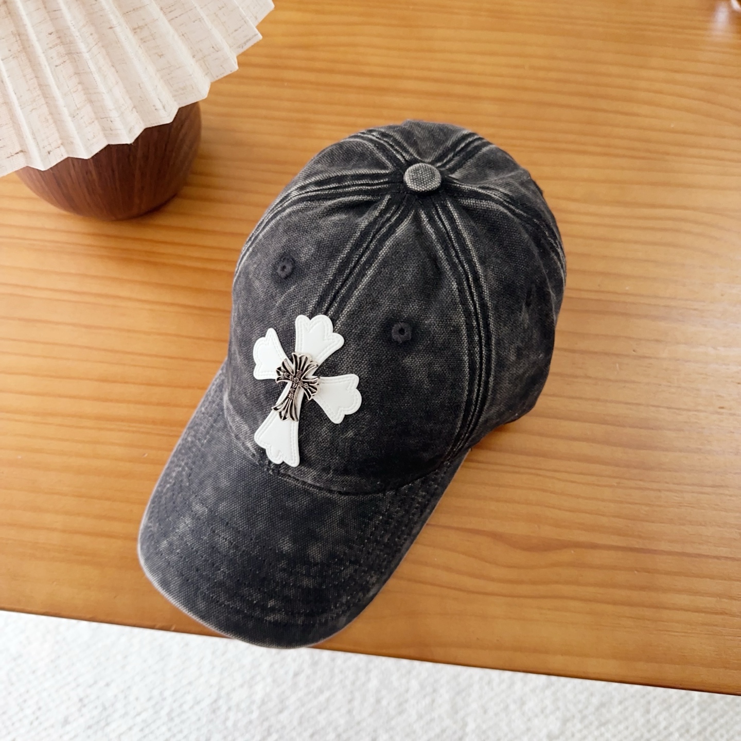 Chrome Hearts 克罗心💓早秋韩版时尚复古洗水棒球帽🧢鸭舌帽