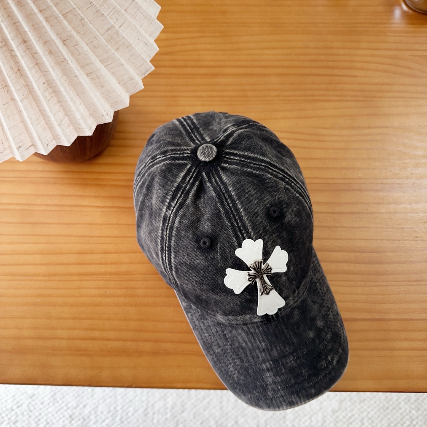 Chrome Hearts 克罗心💓早秋韩版时尚复古洗水棒球帽🧢鸭舌帽