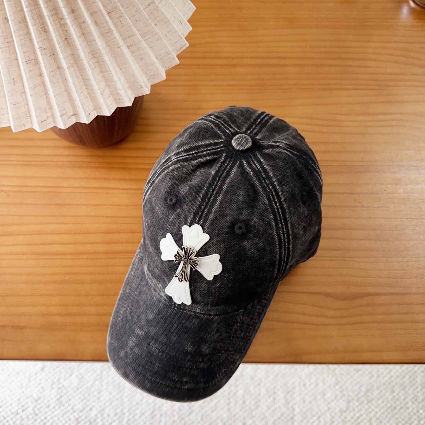 Chrome Hearts 克罗心💓早秋韩版时尚复古洗水棒球帽🧢鸭舌帽