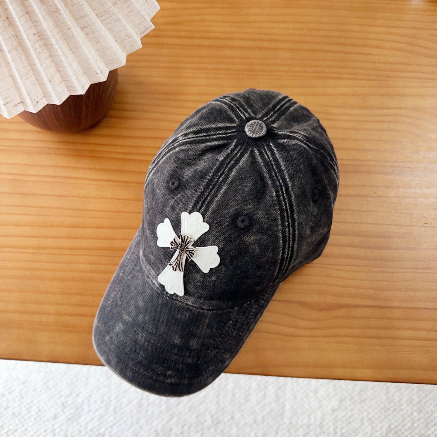 Chrome Hearts 克罗心💓早秋韩版时尚复古洗水棒球帽🧢鸭舌帽