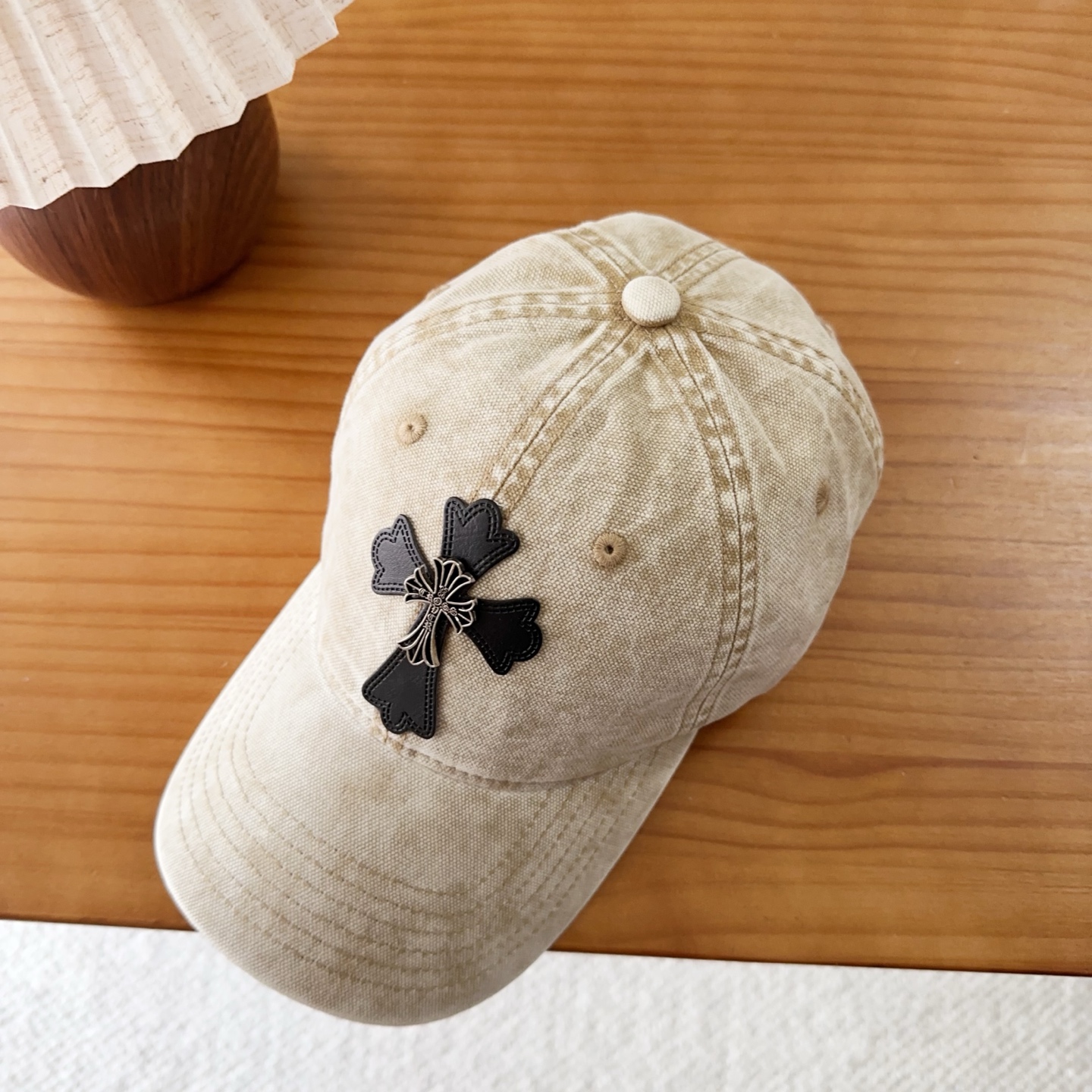 Chrome Hearts 克罗心💓早秋韩版时尚复古洗水棒球帽🧢鸭舌帽