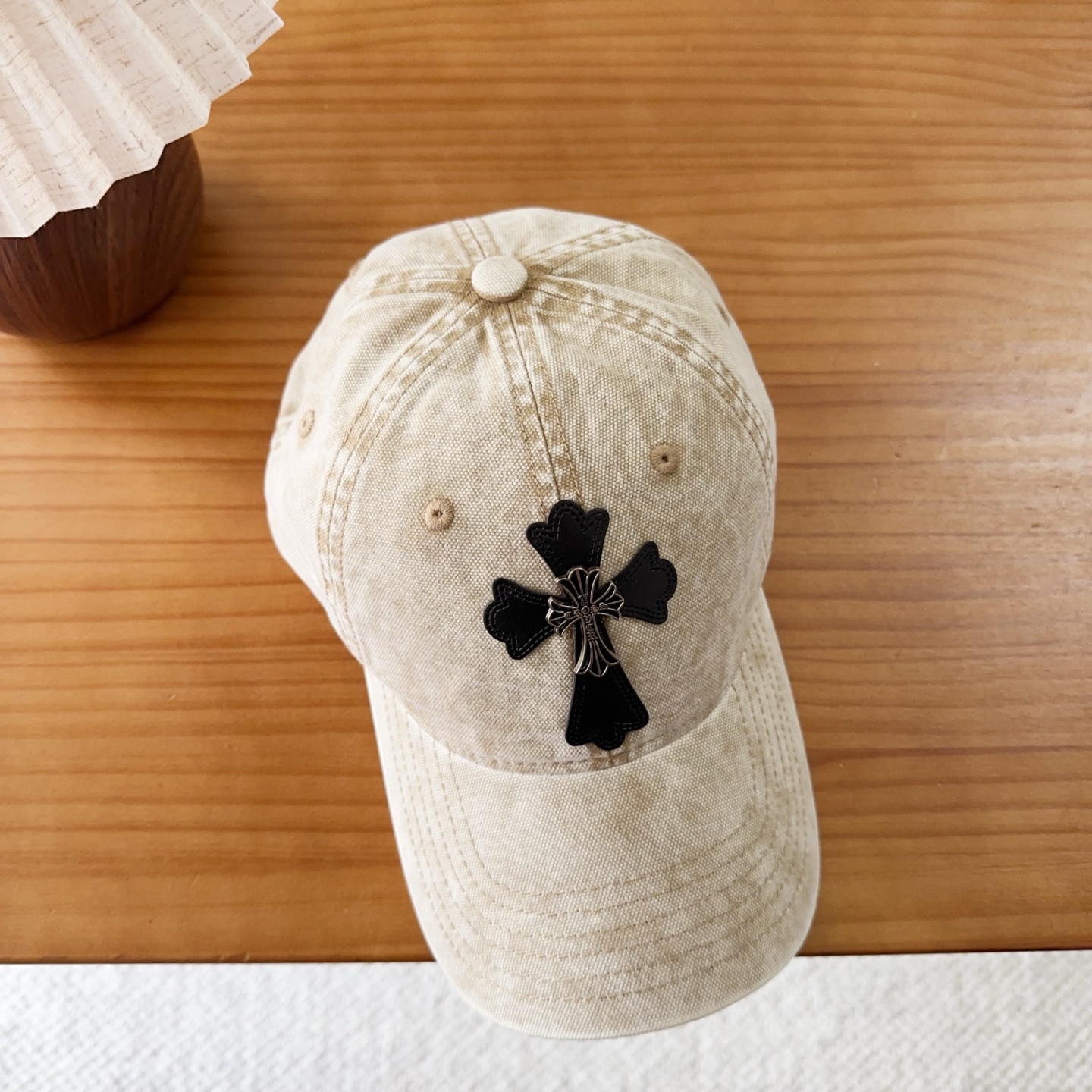 Chrome Hearts 克罗心💓早秋韩版时尚复古洗水棒球帽🧢鸭舌帽