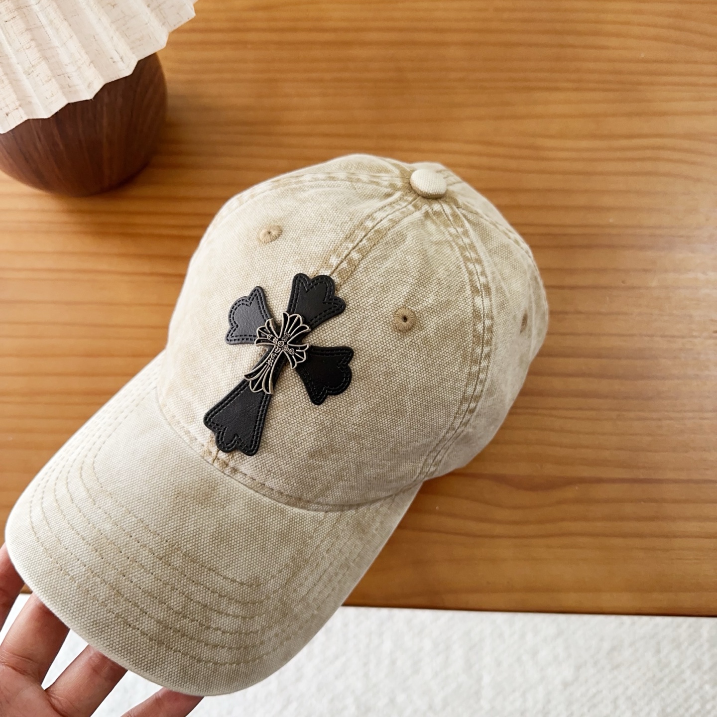 Chrome Hearts 克罗心💓早秋韩版时尚复古洗水棒球帽🧢鸭舌帽