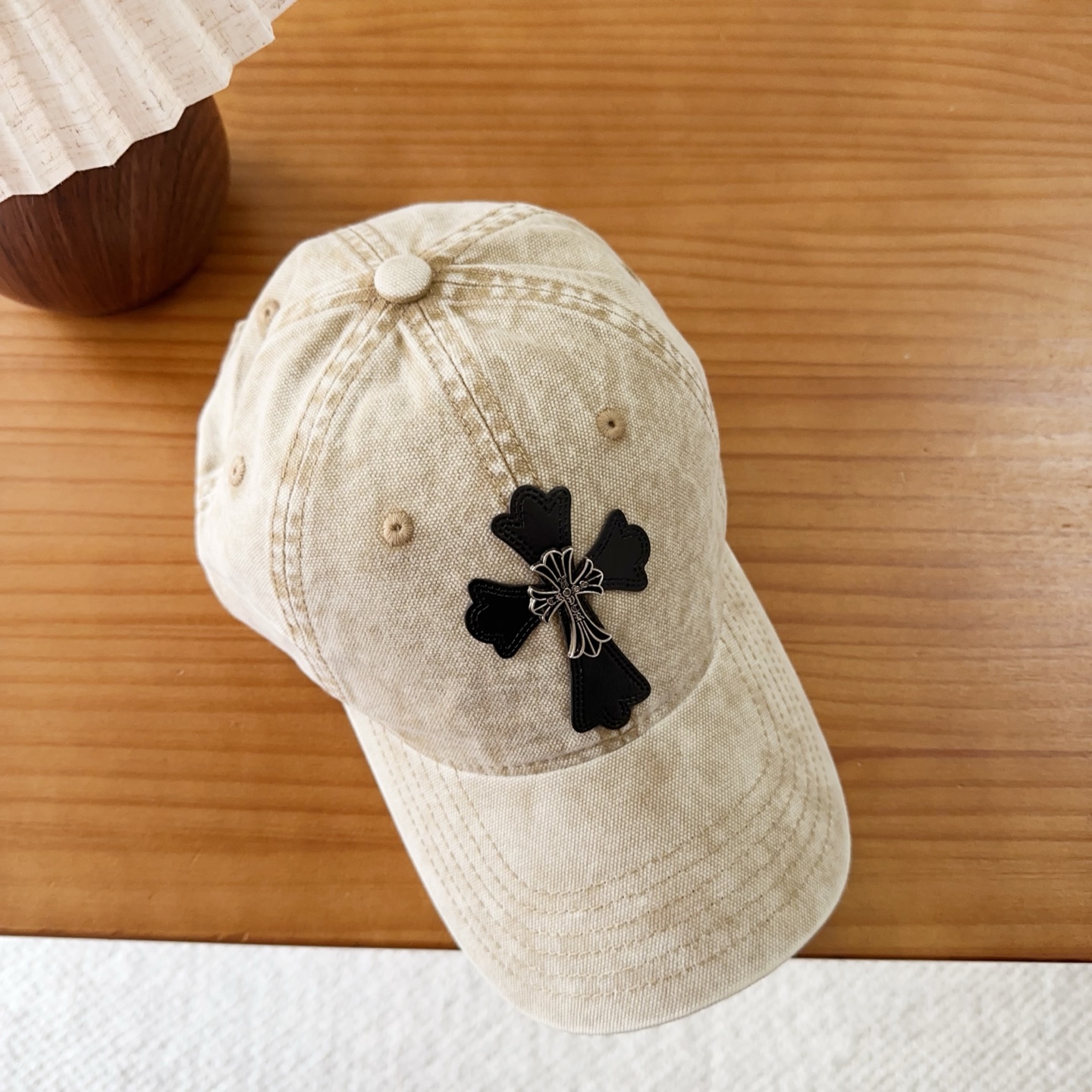 Chrome Hearts 克罗心💓早秋韩版时尚复古洗水棒球帽🧢鸭舌帽