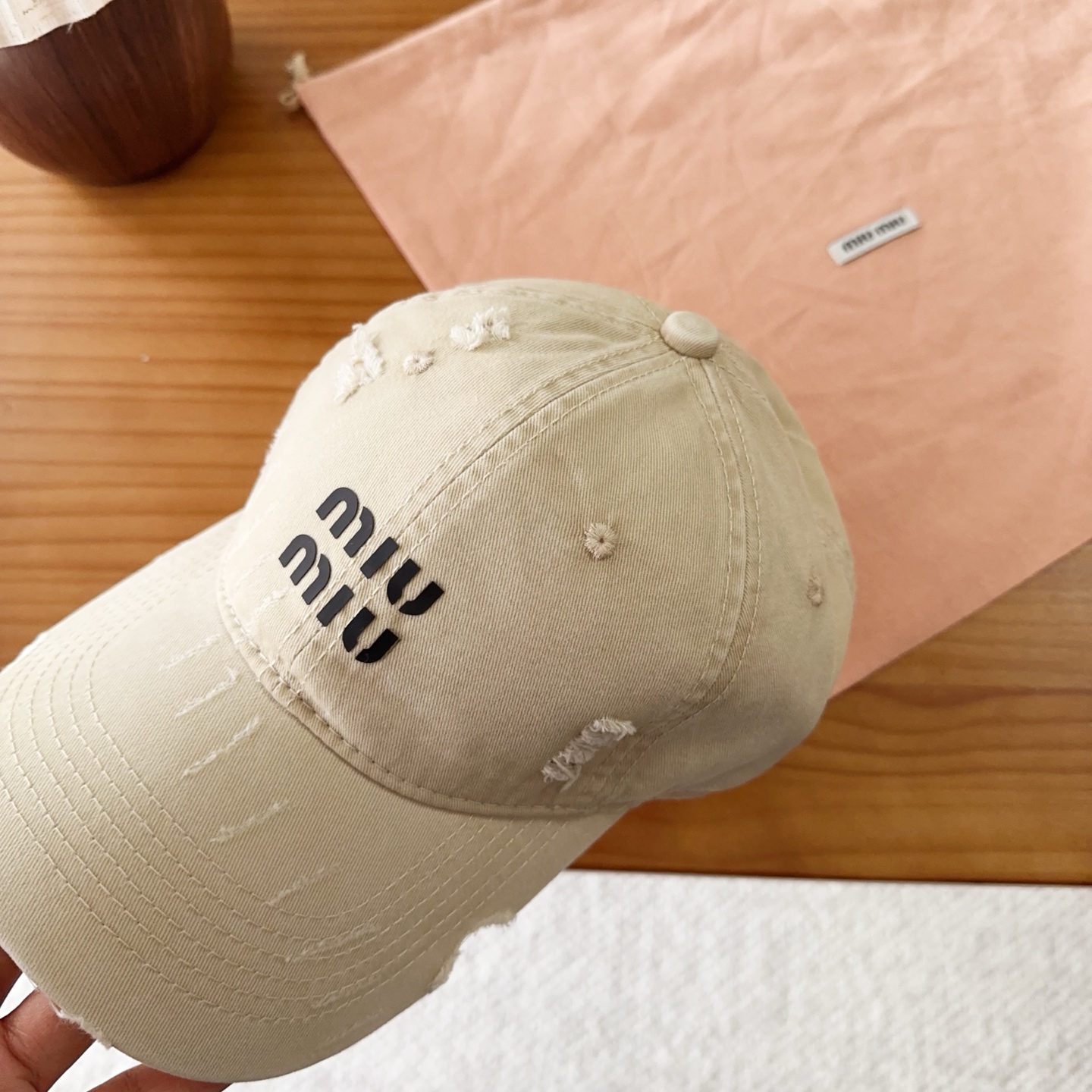miumiu 缪缪春季新品棒球帽 原单正品开模订制，原版做工细致质量超赞！