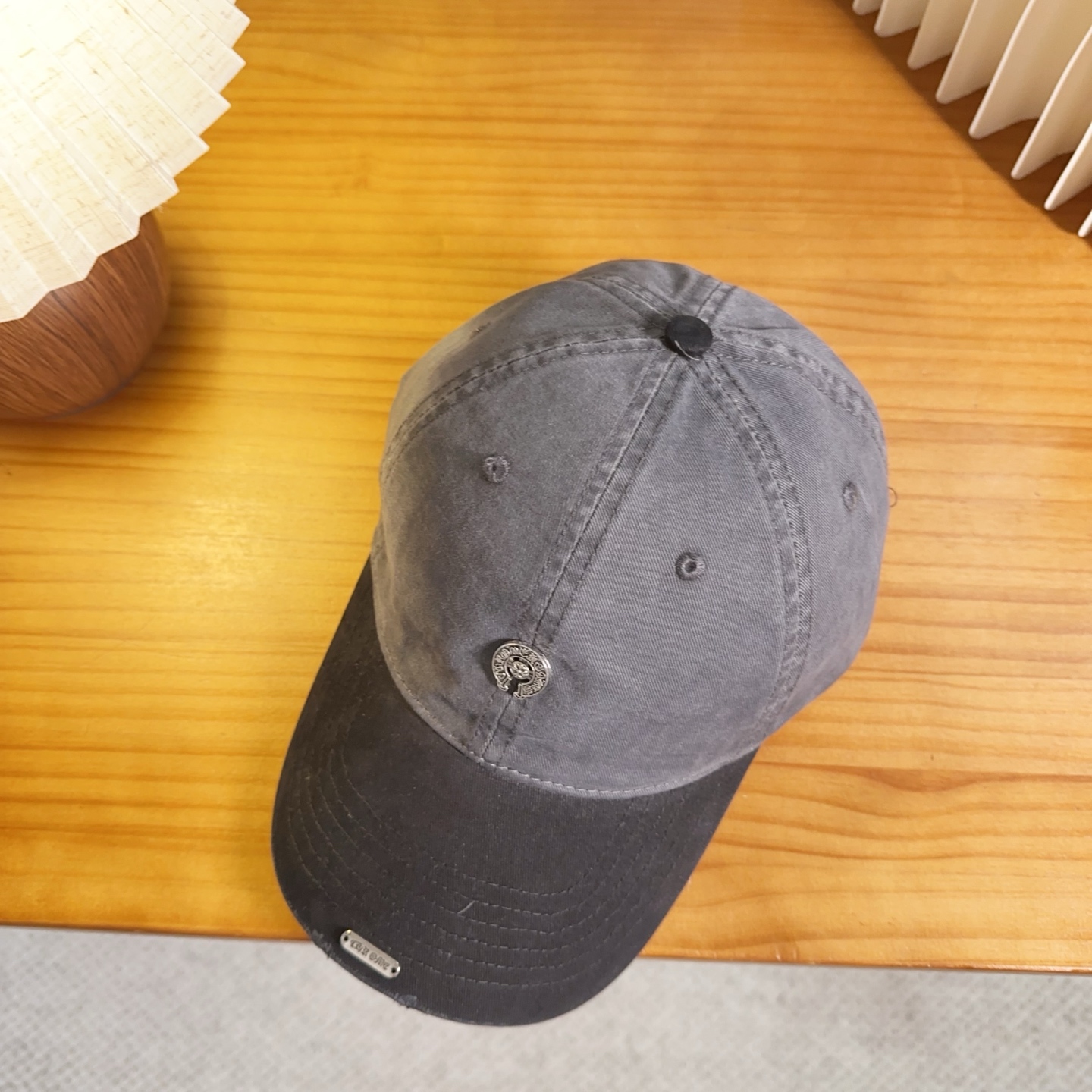 Chrome Hearts 克罗心💓早秋韩版时尚复古做旧破洞帽子磨损设计百搭棒球帽鸭舌帽