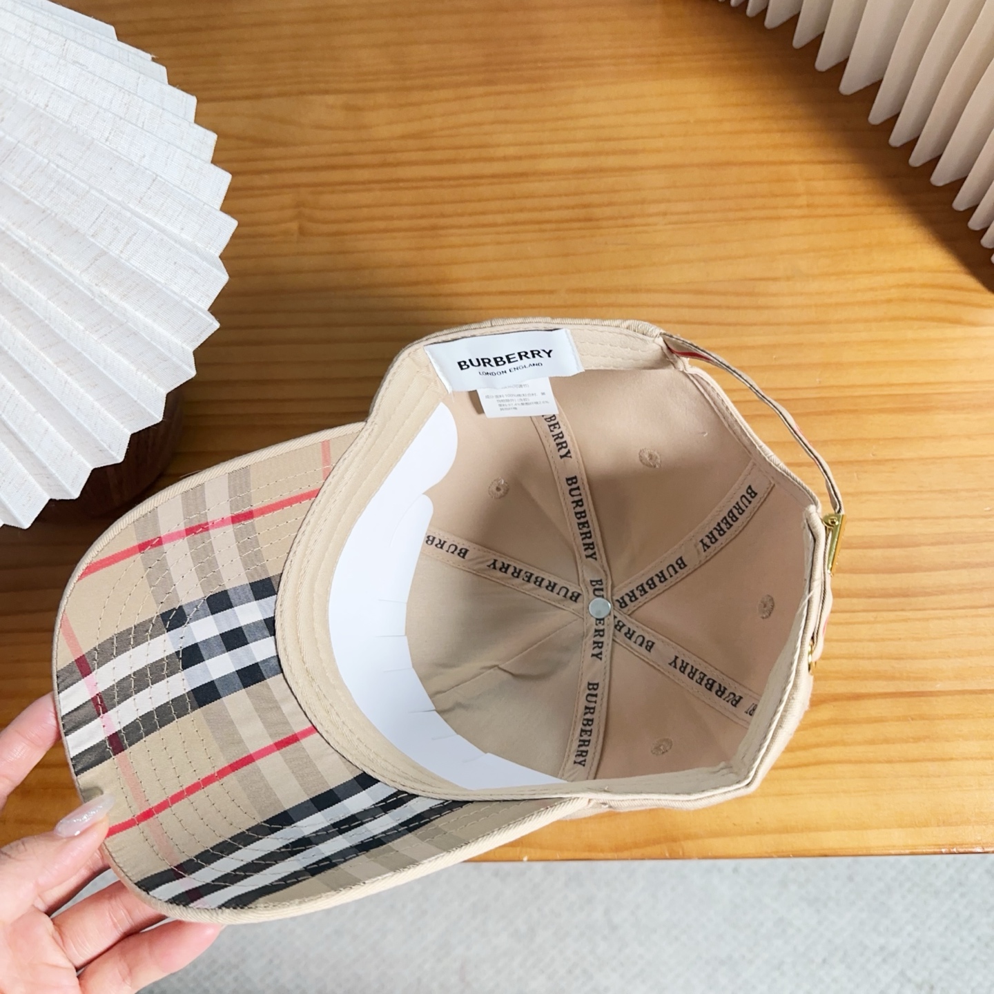 巴宝莉BURBERRY】🌸官网同步上线🎊 韩版新款英伦风定制款1:1原单品质 男女通用棒球帽 美邦工艺棉