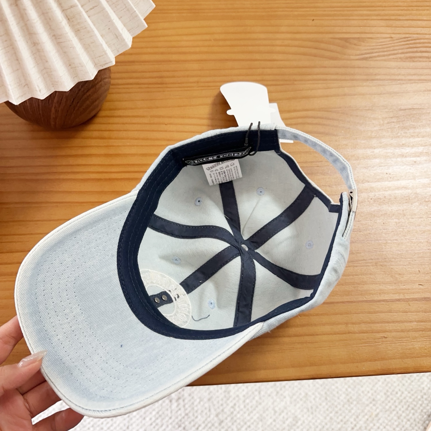 Chrome Hearts 克罗心💓早春韩版时尚复古拼色牛仔棒球帽🧢鸭舌帽
