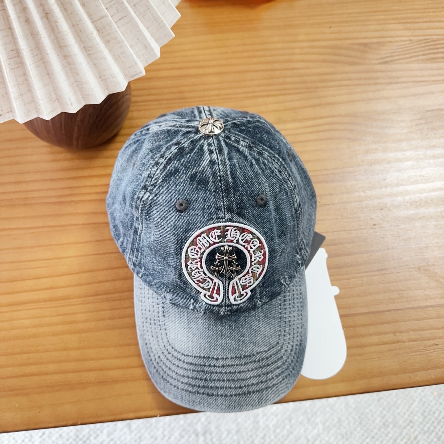Chrome Hearts 克罗心💓早春韩版时尚复古拼色牛仔棒球帽🧢鸭舌帽