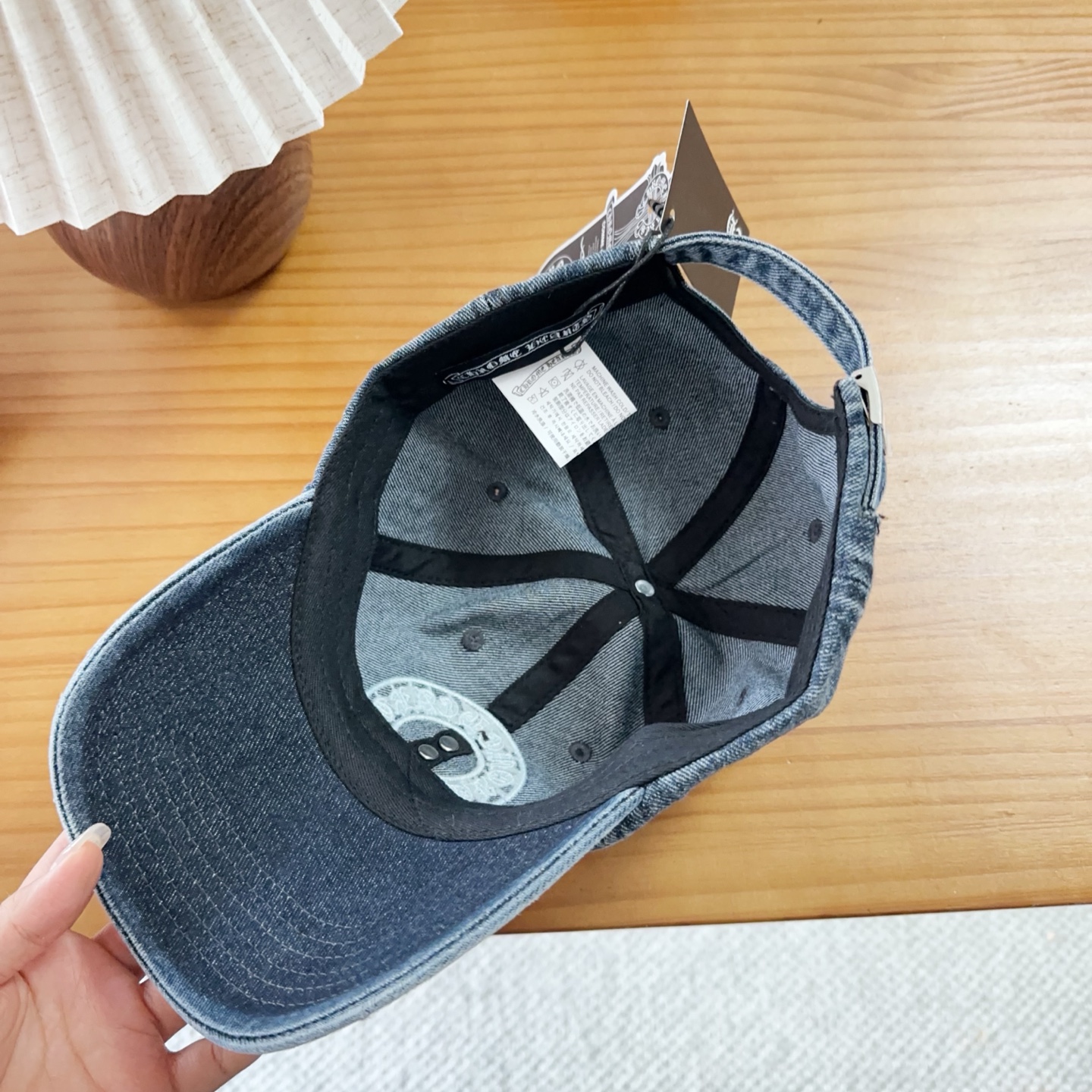 Chrome Hearts 克罗心💓早春韩版时尚复古拼色牛仔棒球帽🧢鸭舌帽