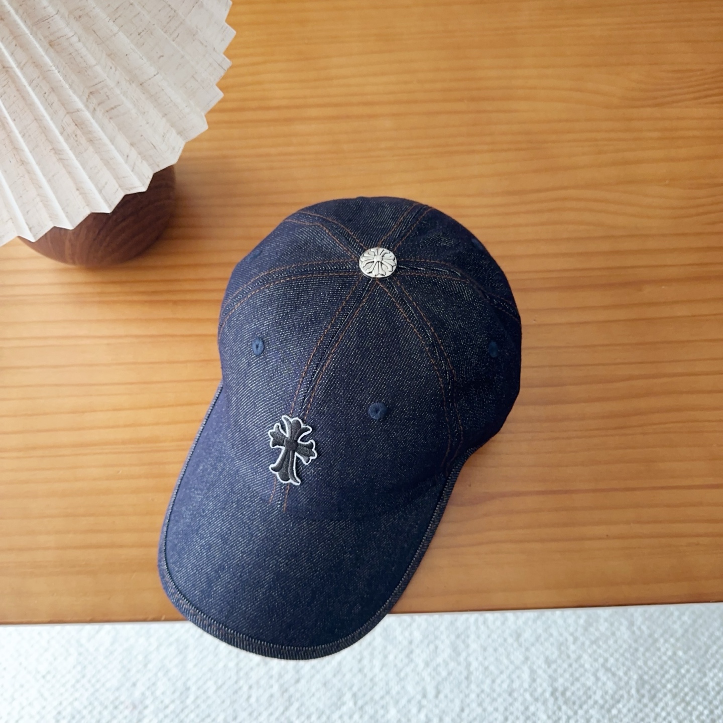 Chrome Hearts 克罗心💓早春韩版时尚复古做旧破洞帽子磨损设计百搭棒球帽鸭舌帽
