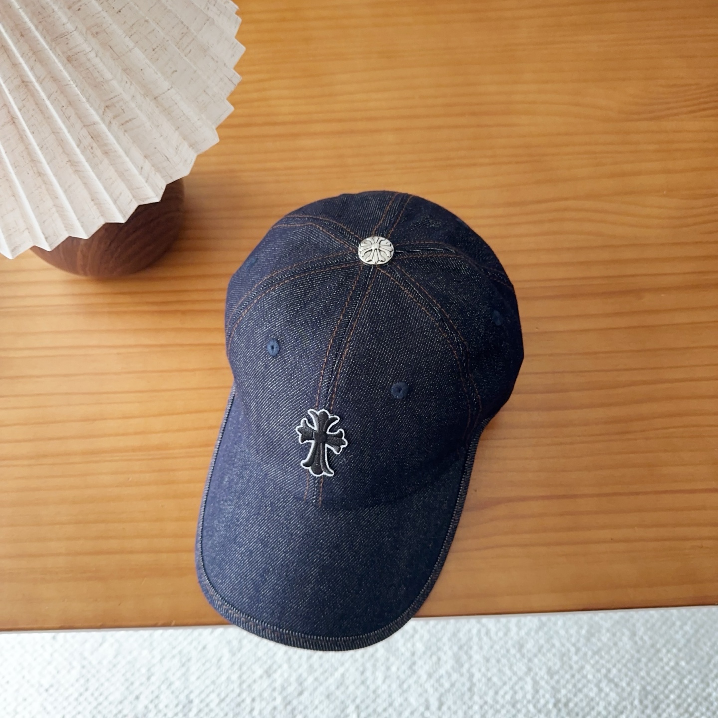 Chrome Hearts 克罗心💓早春韩版时尚复古做旧破洞帽子磨损设计百搭棒球帽鸭舌帽