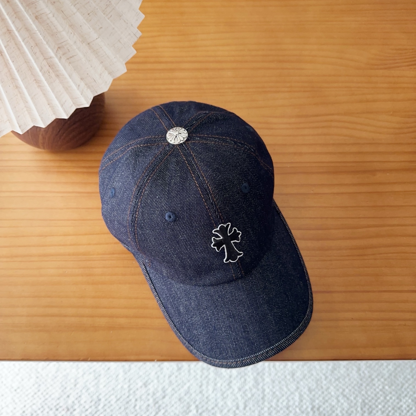 Chrome Hearts 克罗心💓早春韩版时尚复古做旧破洞帽子磨损设计百搭棒球帽鸭舌帽