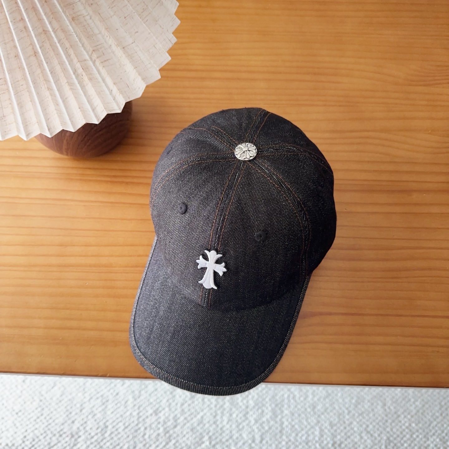 Chrome Hearts 克罗心💓早春韩版时尚复古做旧破洞帽子磨损设计百搭棒球帽鸭舌帽
