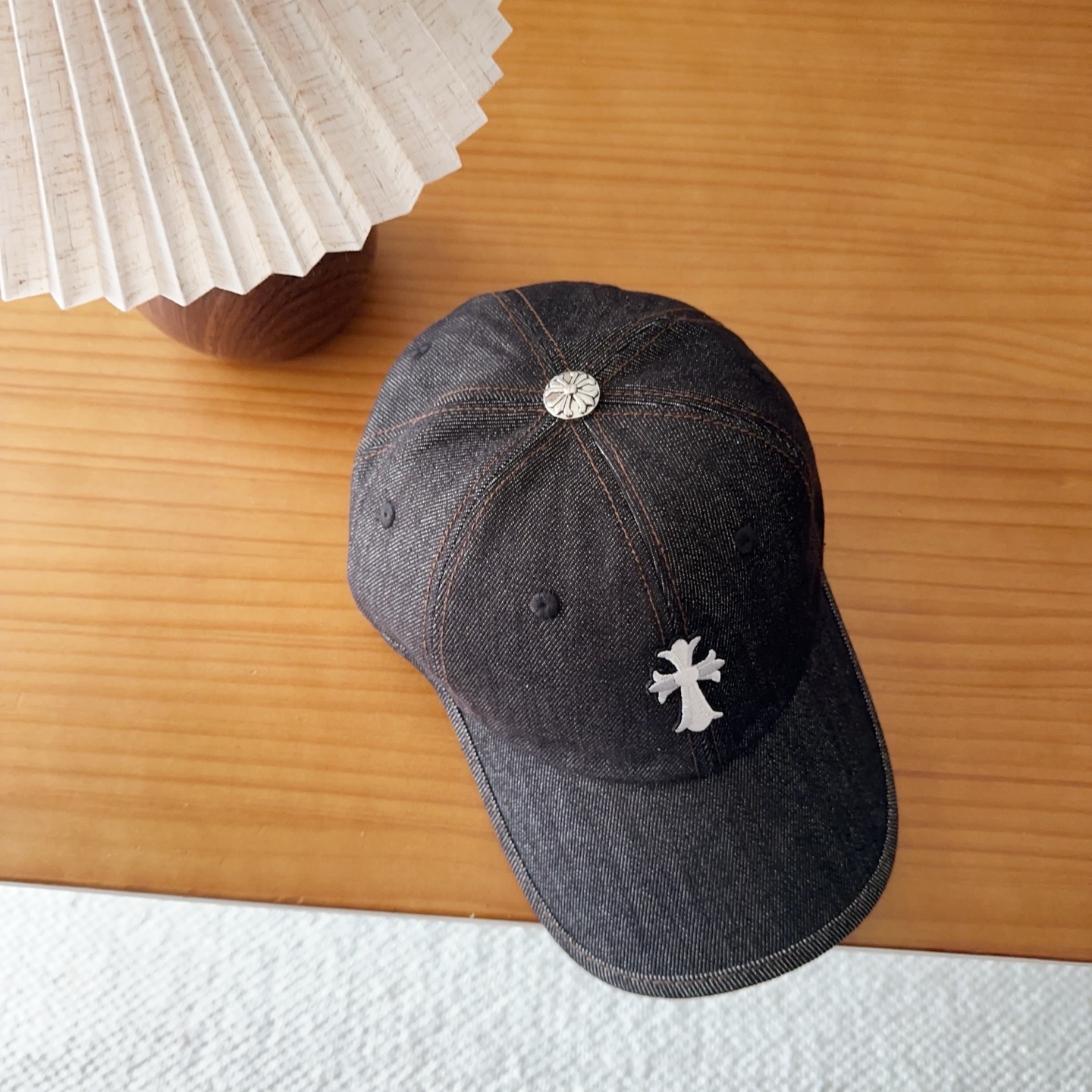 Chrome Hearts 克罗心💓早春韩版时尚复古做旧破洞帽子磨损设计百搭棒球帽鸭舌帽