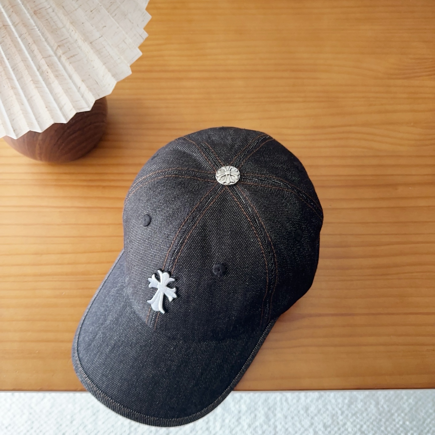 Chrome Hearts 克罗心💓早春韩版时尚复古做旧破洞帽子磨损设计百搭棒球帽鸭舌帽
