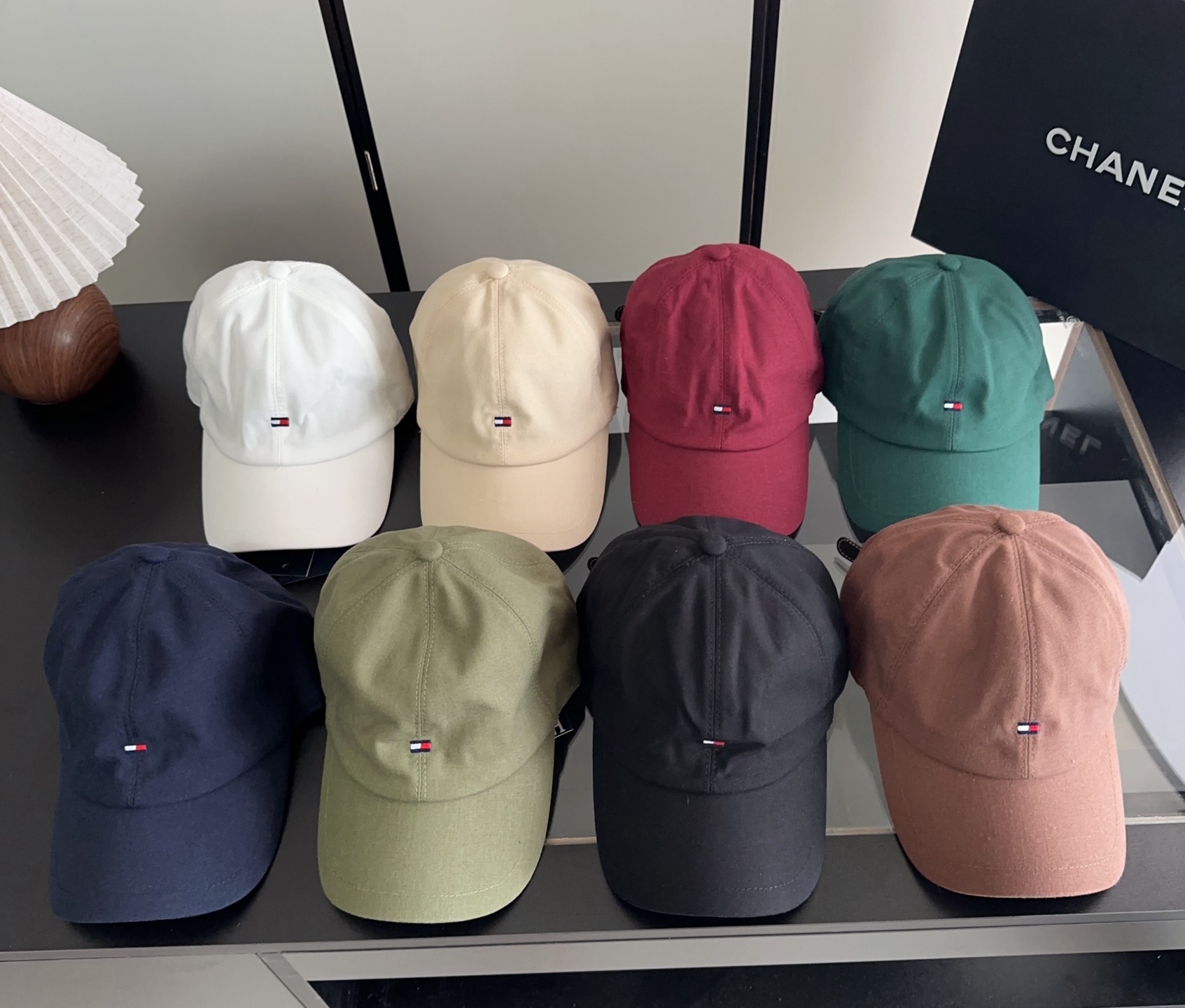 Tommy Hilfiger 麻料棒球帽，时尚鸭舌帽，精致小logo刺绣，版型正，细节满满，男女同款，户