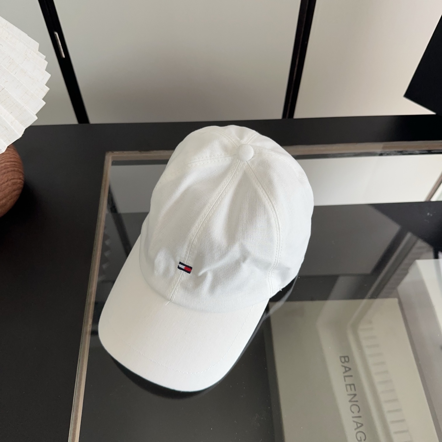 Tommy Hilfiger 麻料棒球帽，时尚鸭舌帽，精致小logo刺绣，版型正，细节满满，男女同款，户