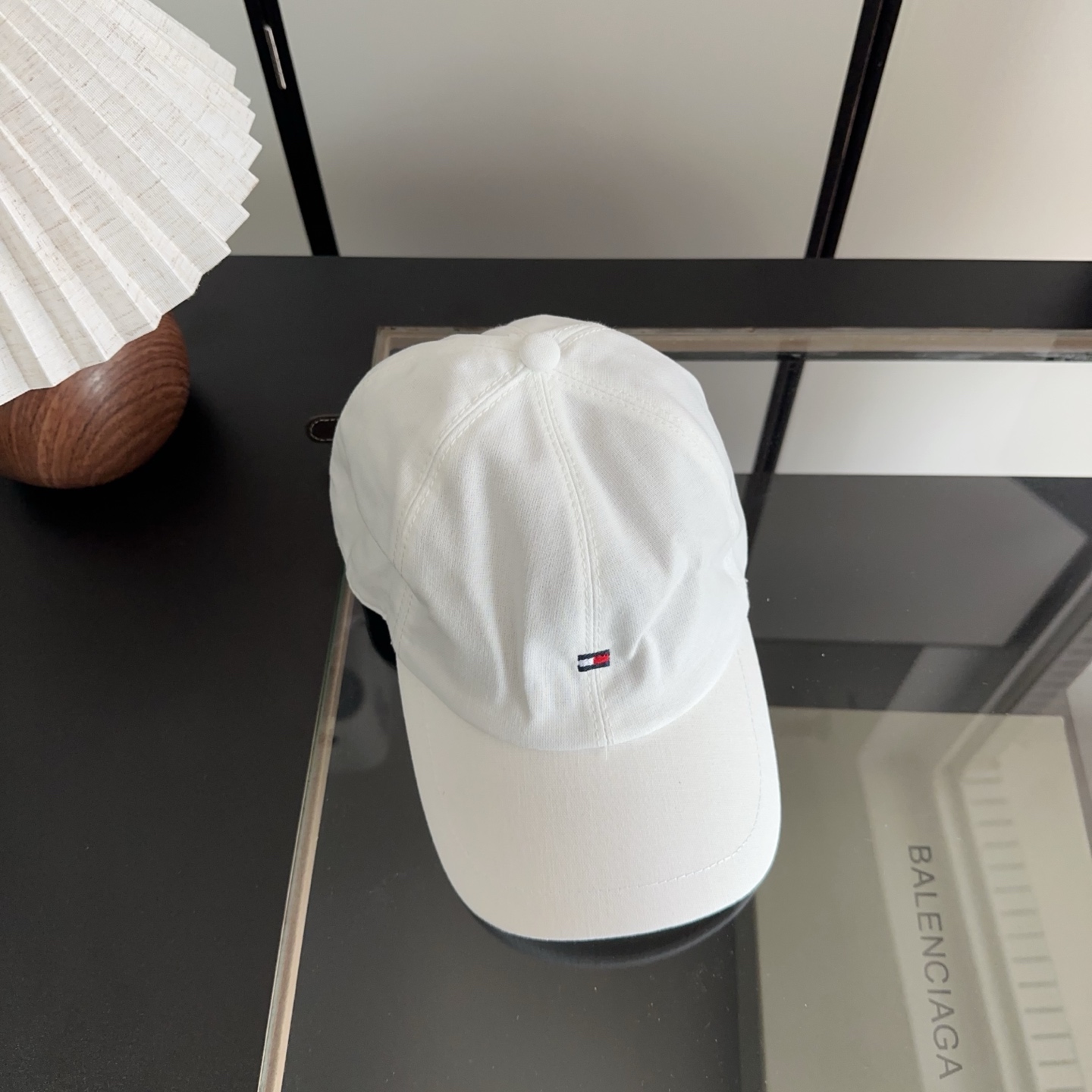 Tommy Hilfiger 麻料棒球帽，时尚鸭舌帽，精致小logo刺绣，版型正，细节满满，男女同款，户