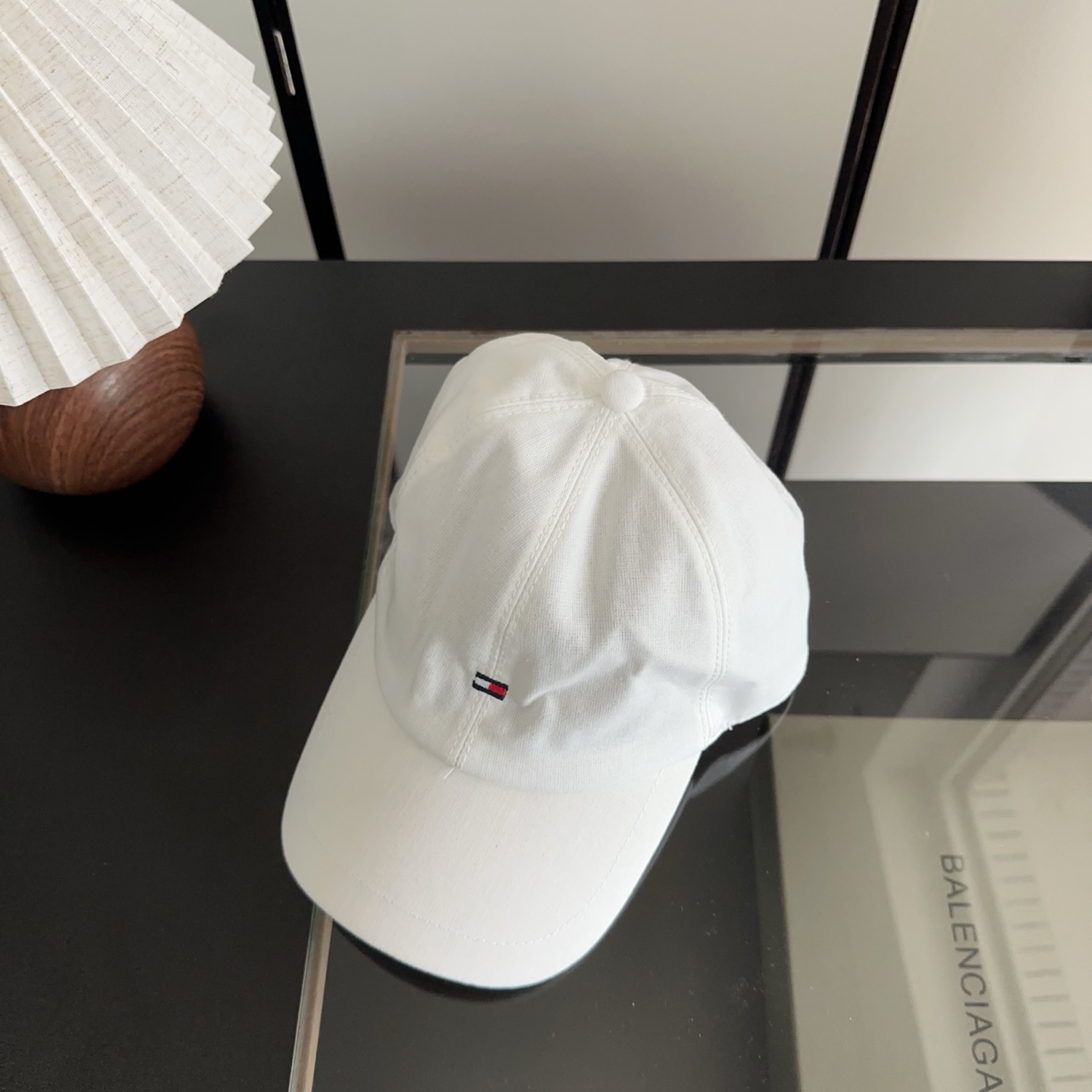 Tommy Hilfiger 麻料棒球帽，时尚鸭舌帽，精致小logo刺绣，版型正，细节满满，男女同款，户