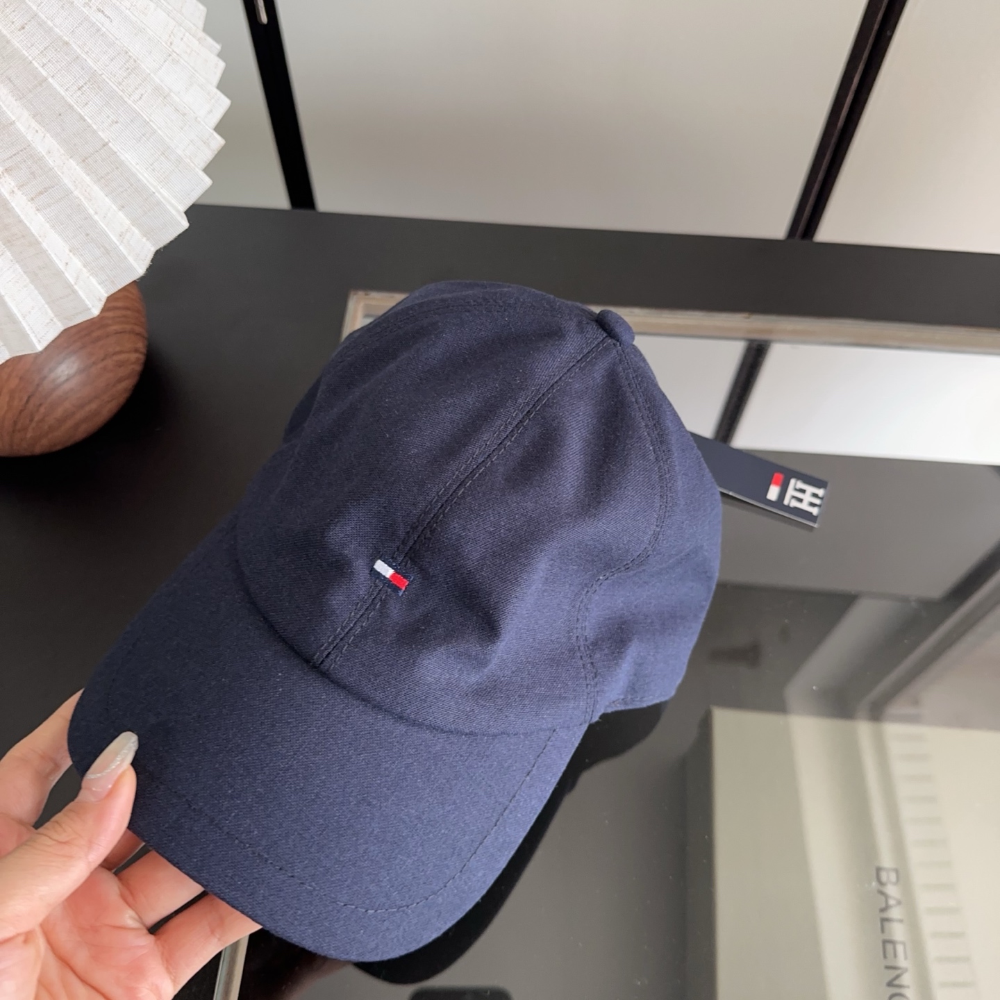 Tommy Hilfiger 麻料棒球帽，时尚鸭舌帽，精致小logo刺绣，版型正，细节满满，男女同款，户