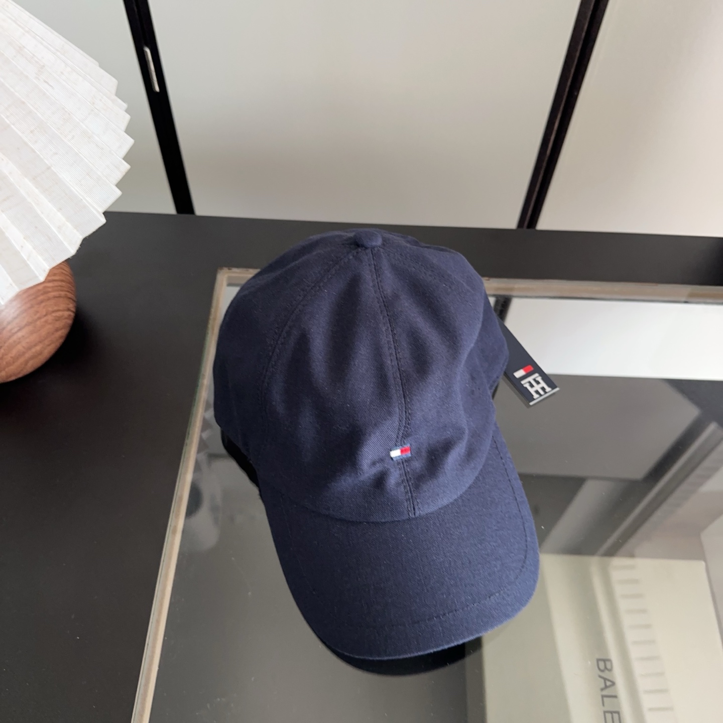 Tommy Hilfiger 麻料棒球帽，时尚鸭舌帽，精致小logo刺绣，版型正，细节满满，男女同款，户