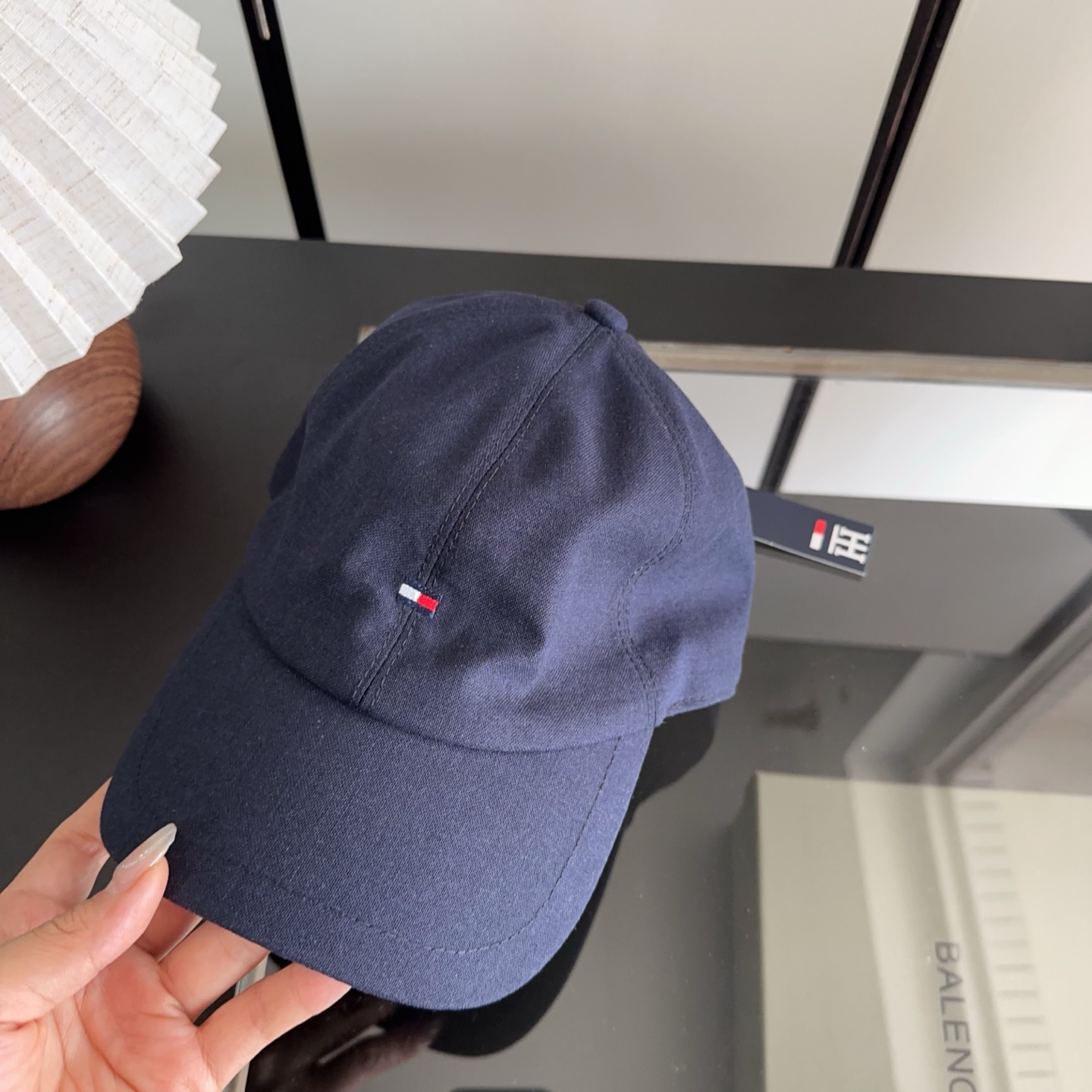 Tommy Hilfiger 麻料棒球帽，时尚鸭舌帽，精致小logo刺绣，版型正，细节满满，男女同款，户