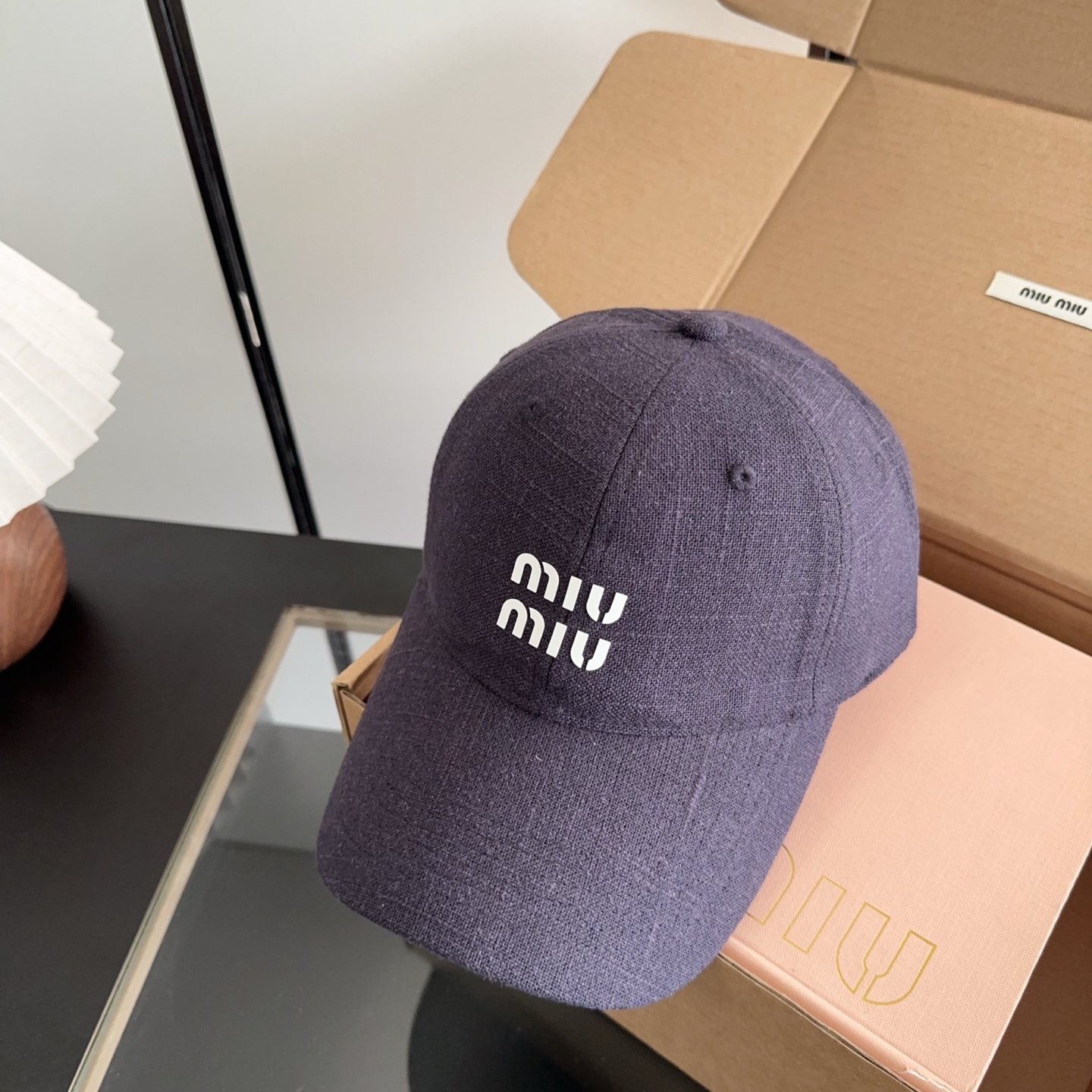 miumiu 缪缪秋冬新品棒球帽 原单正品开模订制，原版做工细致质量超赞！