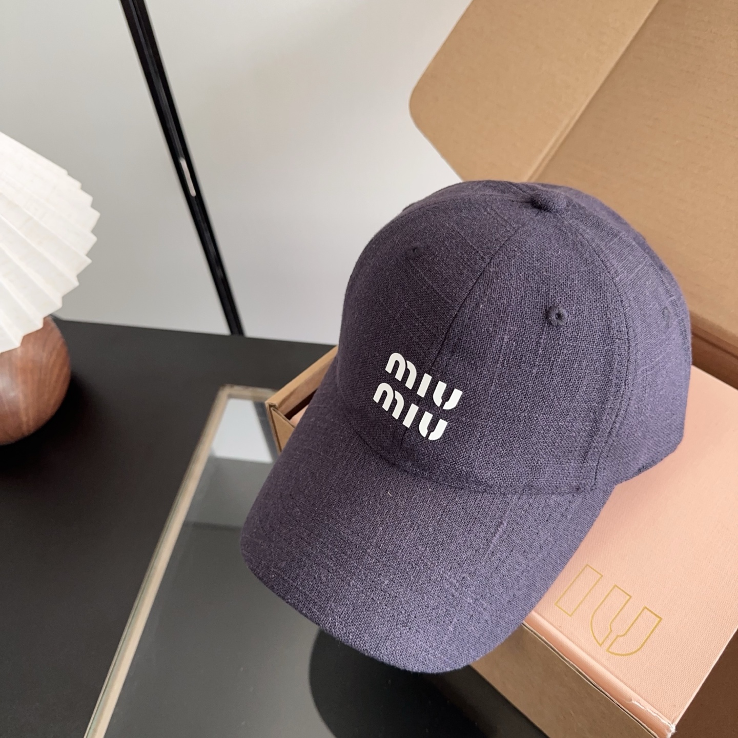 miumiu 缪缪秋冬新品棒球帽 原单正品开模订制，原版做工细致质量超赞！