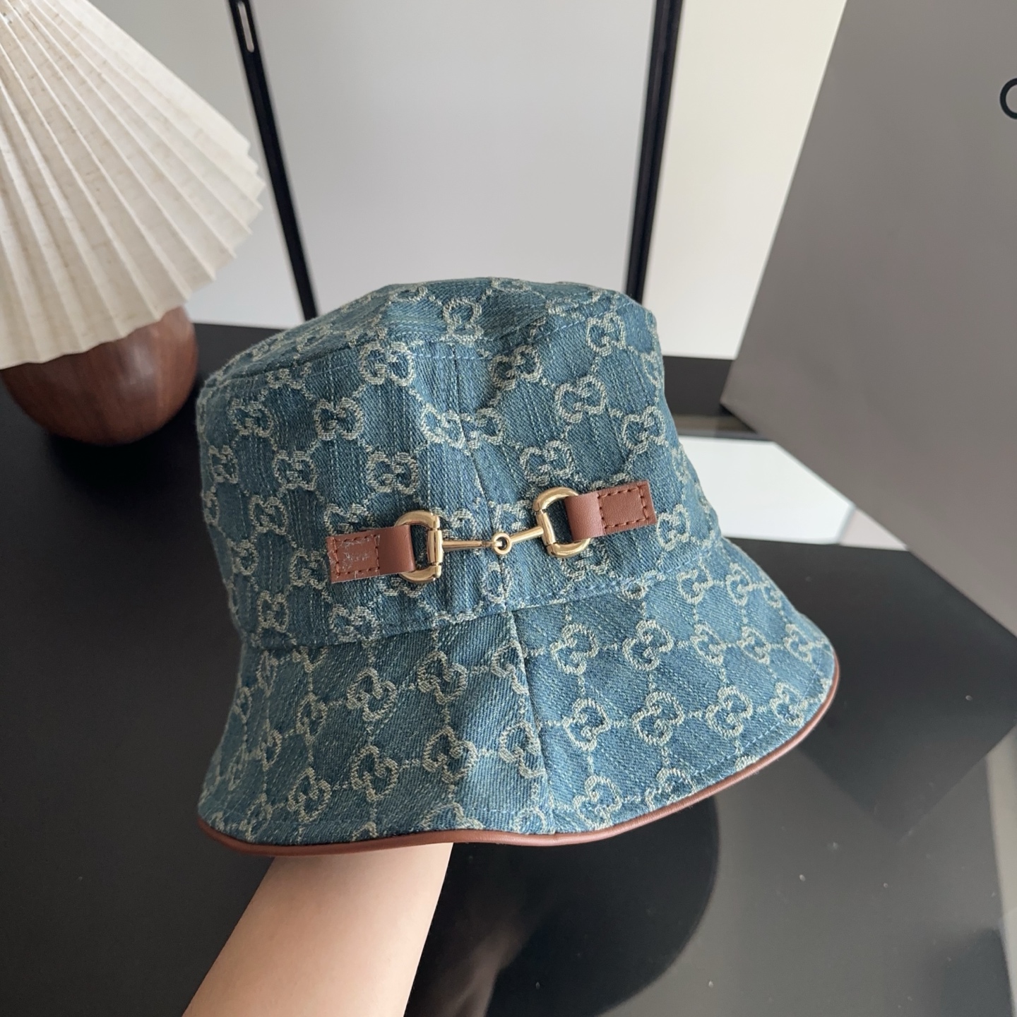 GUCCI古奇 2026专柜新款简约刺绣款渔夫帽，很潮！休闲运动款，经典制作，超级好搭衣服！